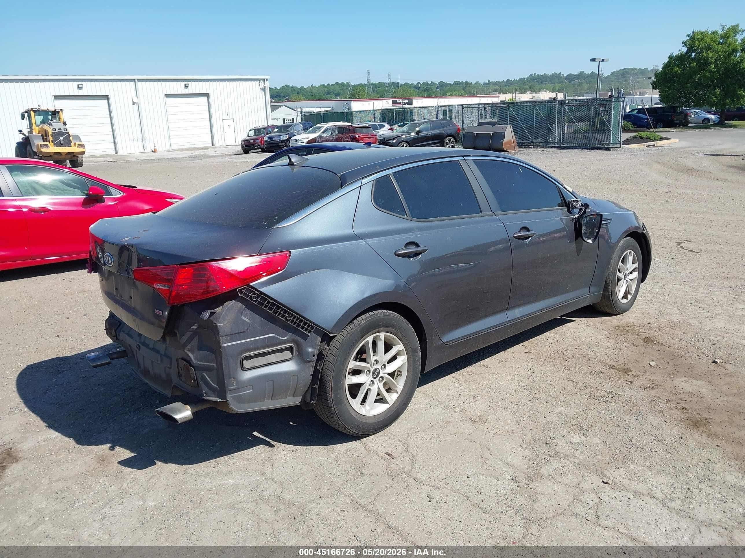 2011 Kia Optima Lx Gray vin: KNAGM4A74B5086468