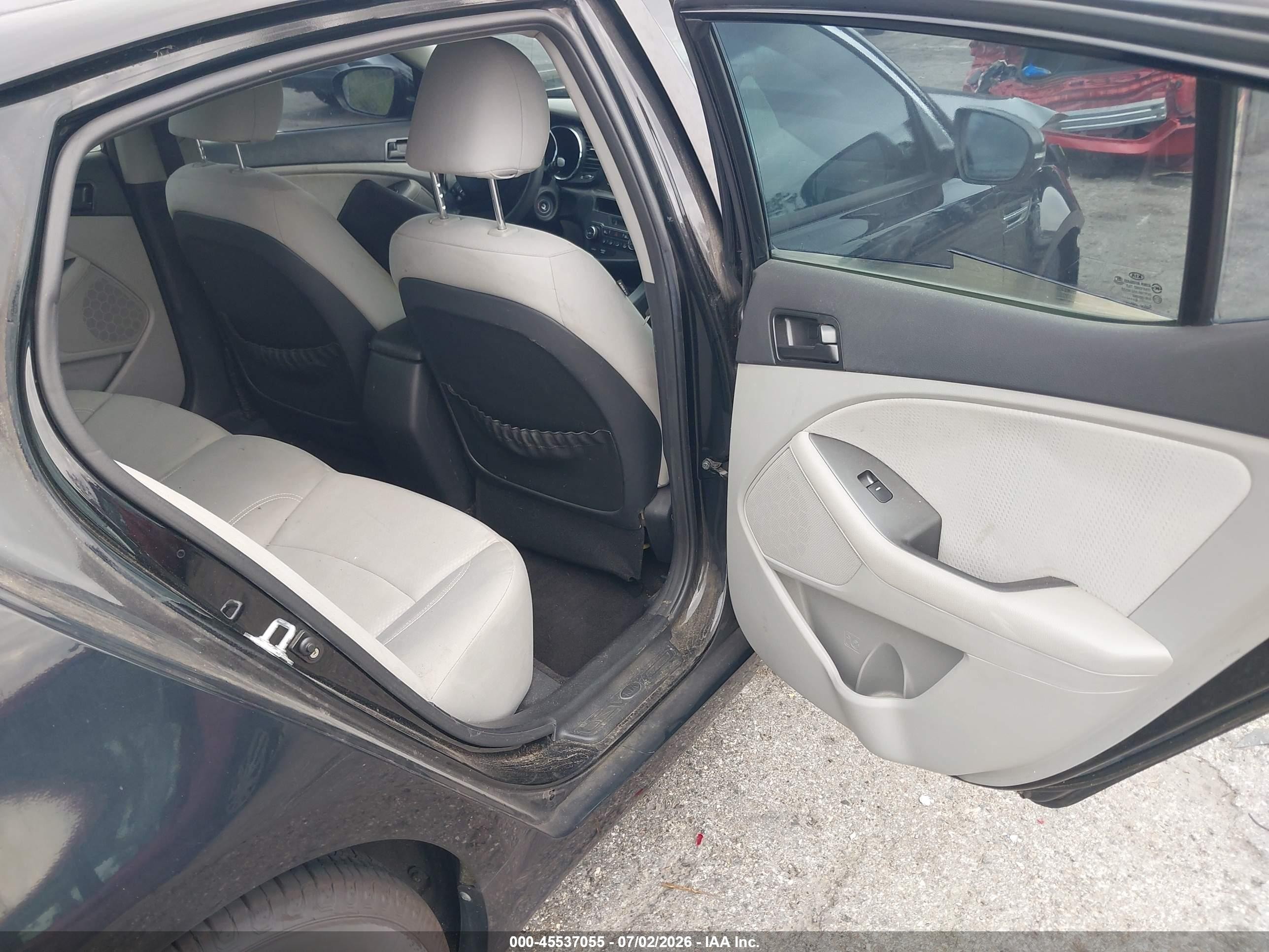 2012 Kia Optima Lx Black vin: KNAGM4A74C5274070