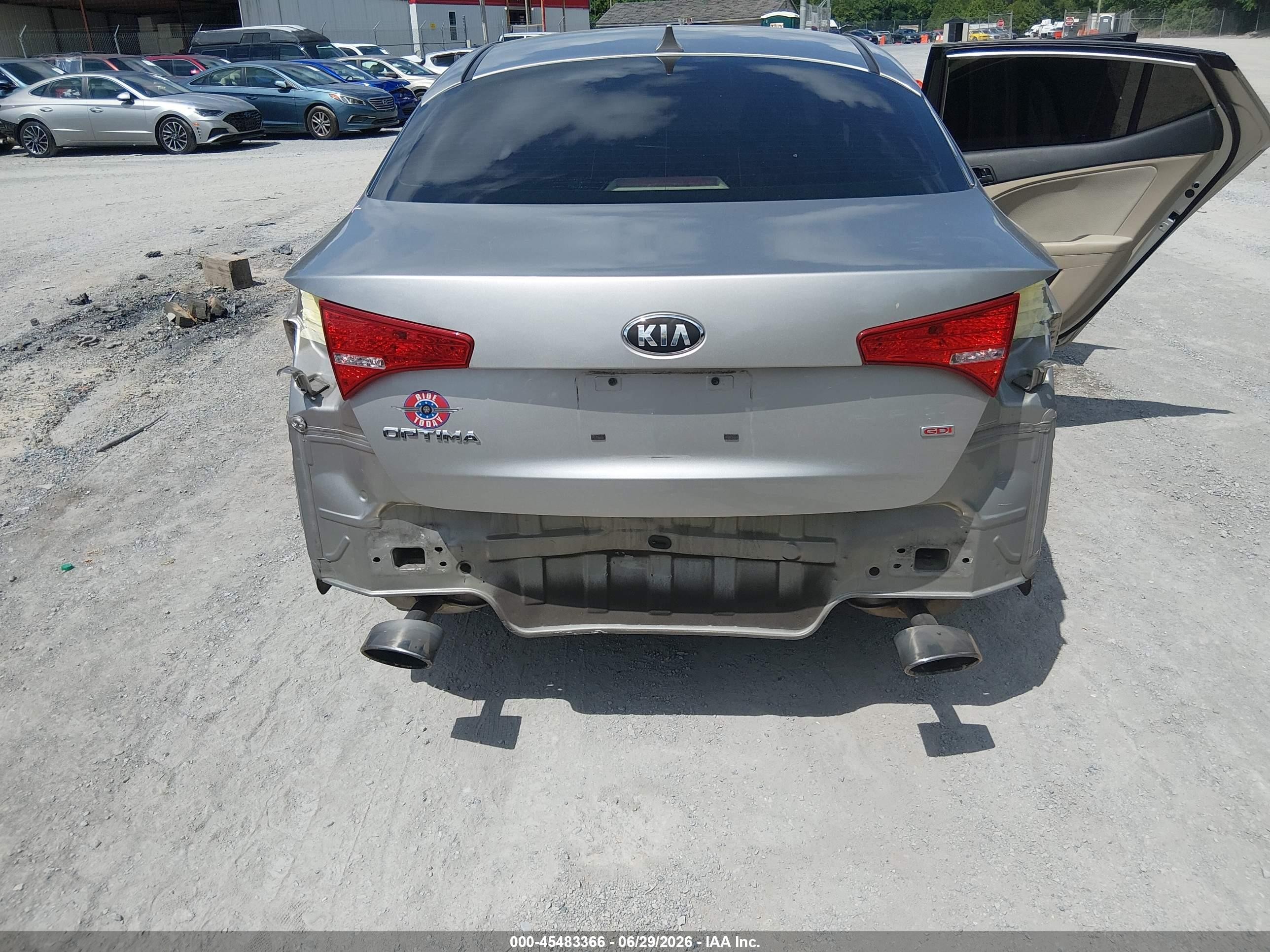2013 Kia Optima Lx Silver vin: KNAGM4A74D5372887