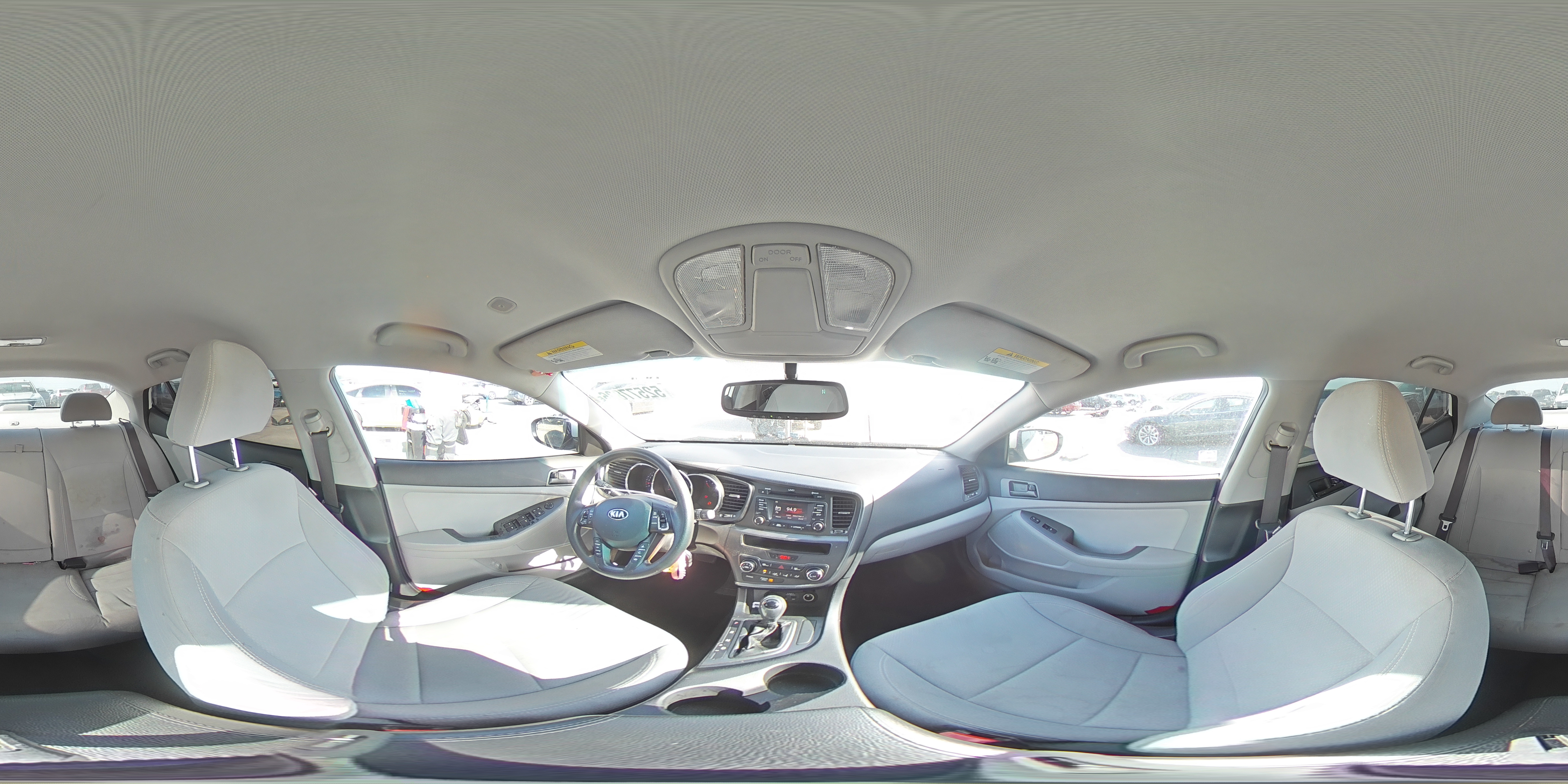 2013 Kia Optima Lx White vin: KNAGM4A74D5384960