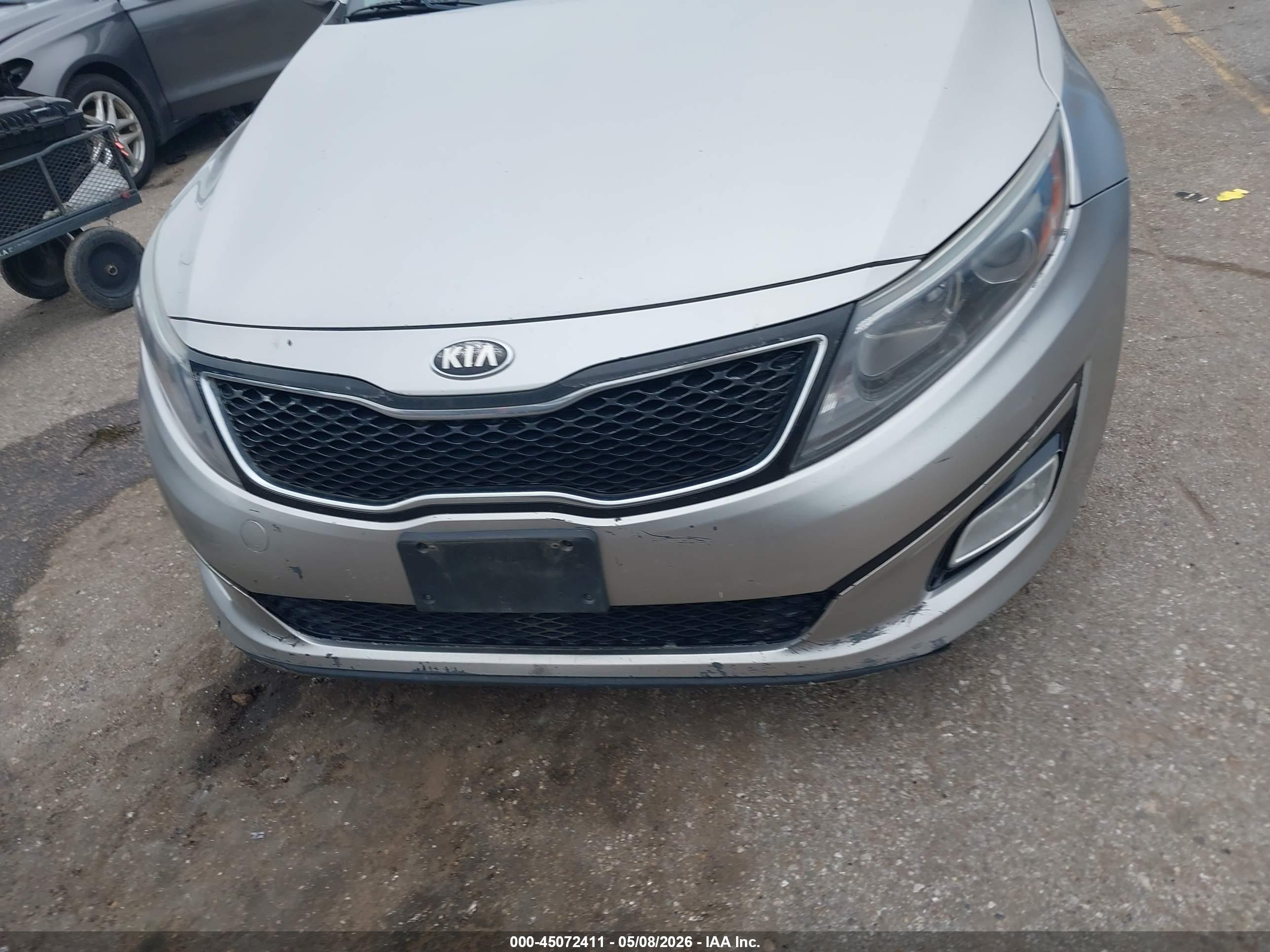2015 Kia Optima Lx Gray vin: KNAGM4A74F5536027