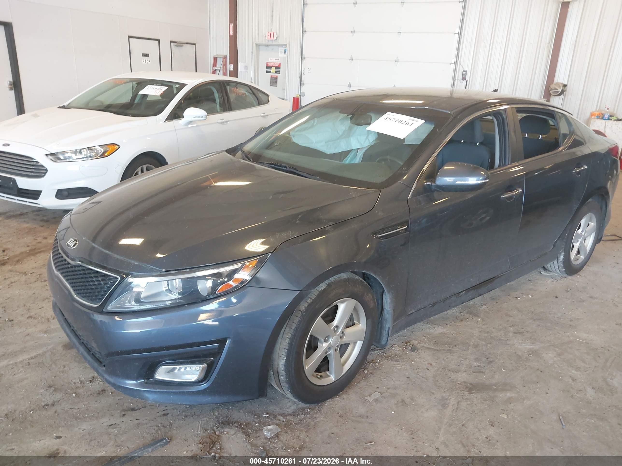 2015 Kia Optima Lx Blue vin: KNAGM4A74F5557265