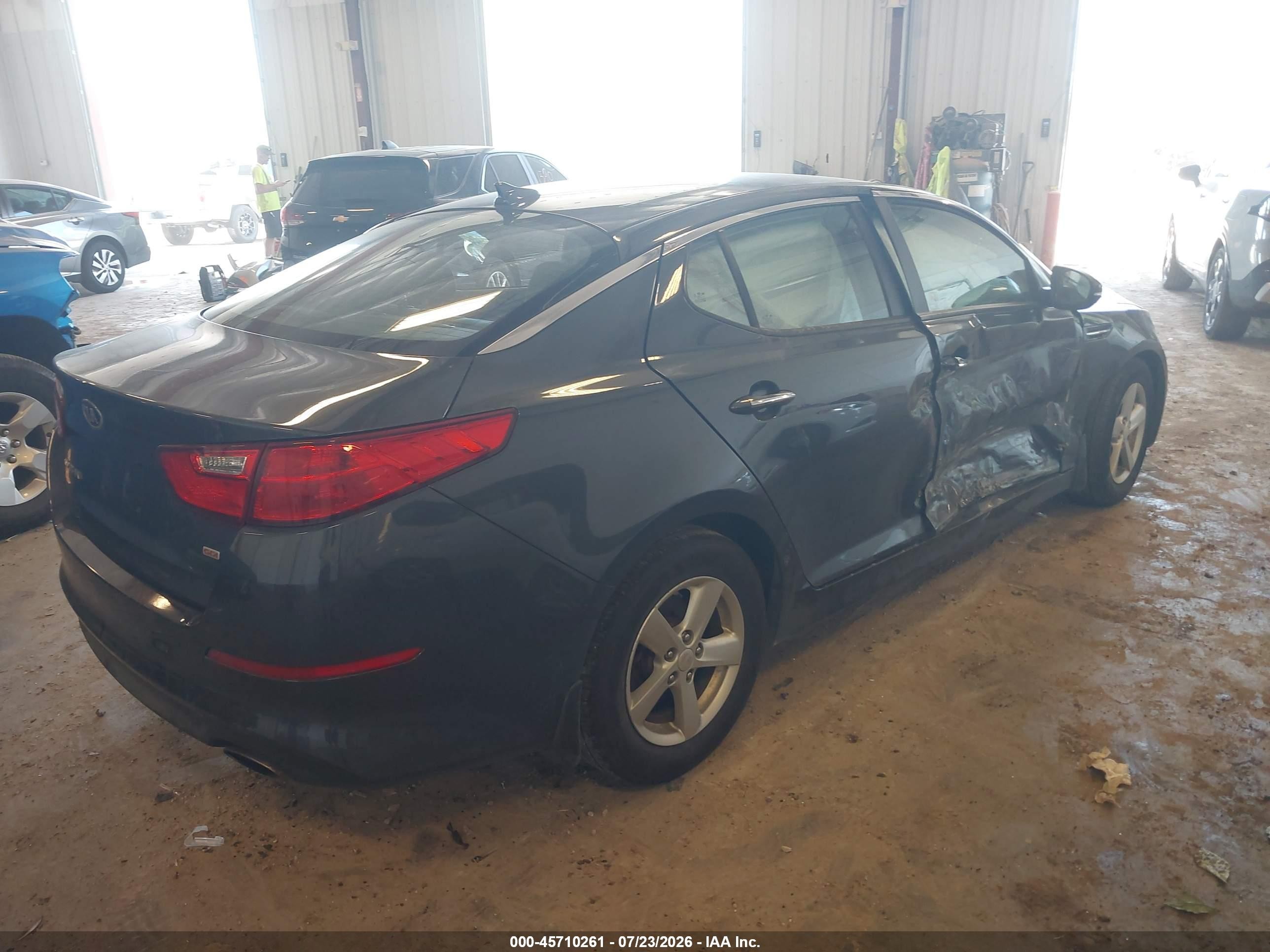 2015 Kia Optima Lx Blue vin: KNAGM4A74F5557265