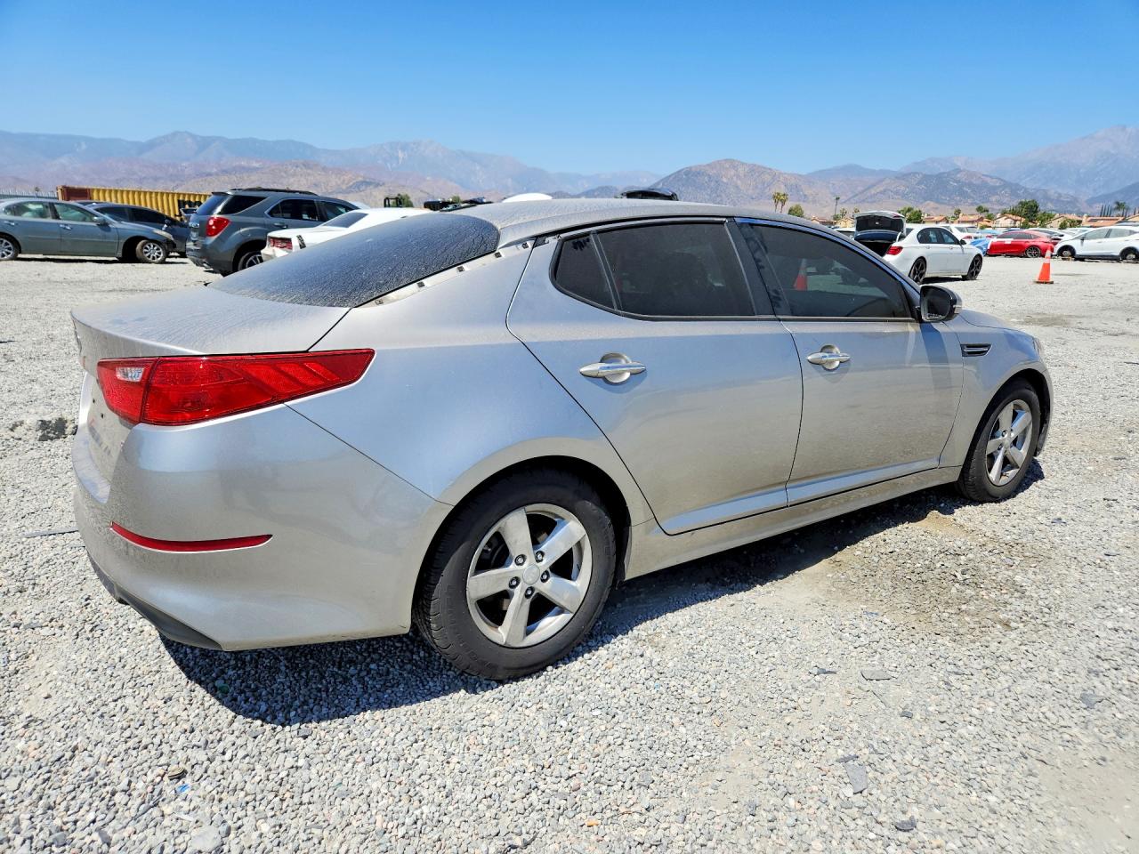 2015 Kia Optima Lx Silver vin: KNAGM4A74F5557461