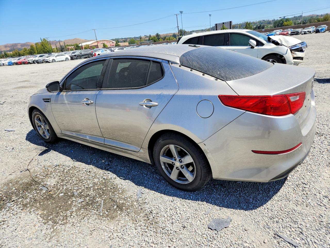 2015 Kia Optima Lx Silver vin: KNAGM4A74F5557461