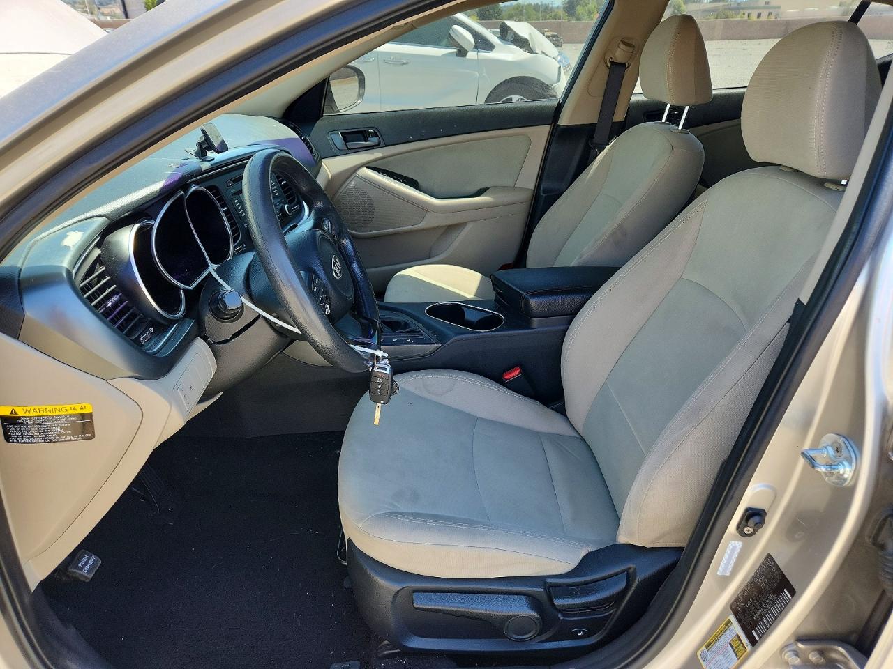 2015 Kia Optima Lx Silver vin: KNAGM4A74F5557461