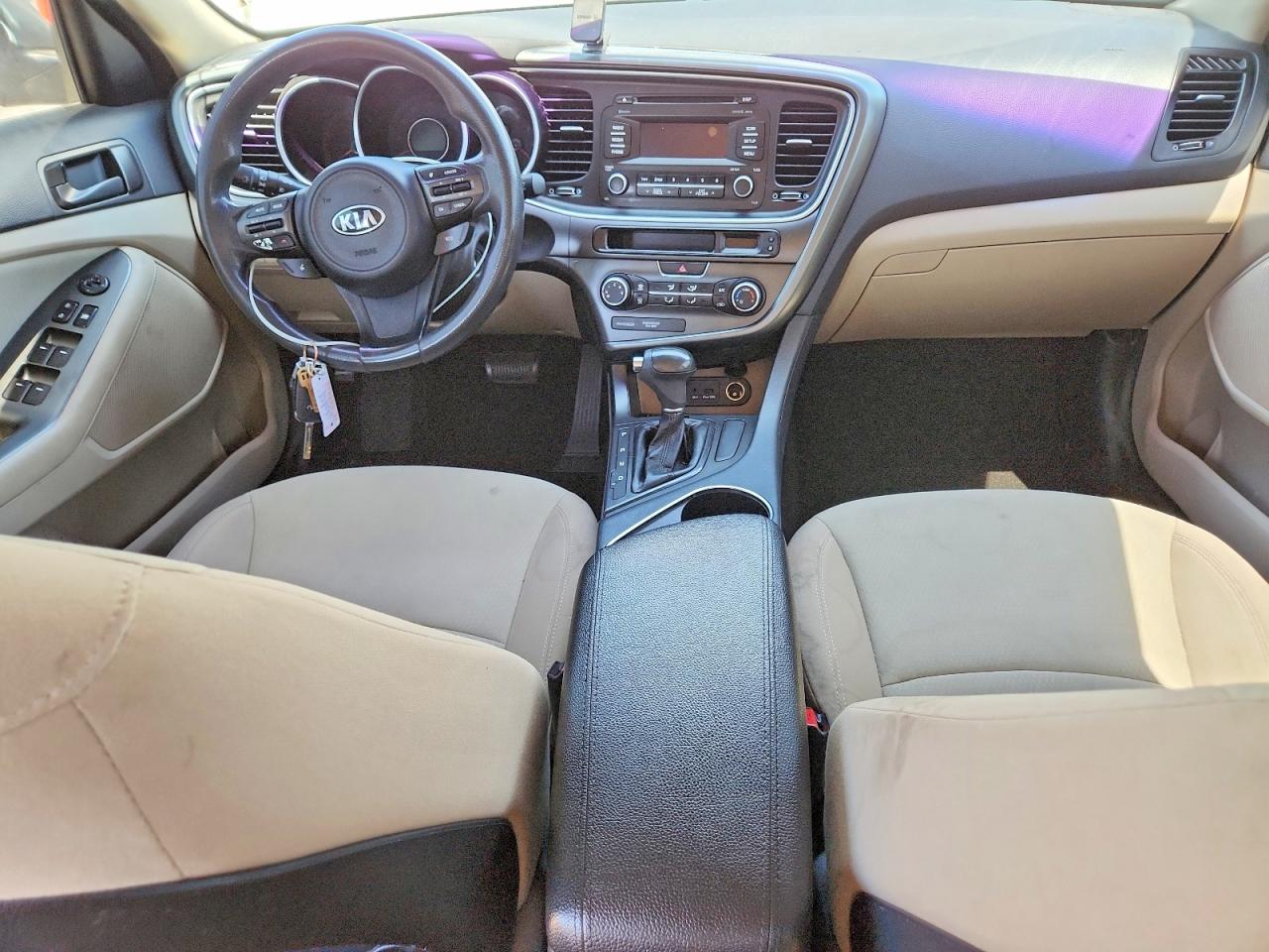 2015 Kia Optima Lx Silver vin: KNAGM4A74F5557461