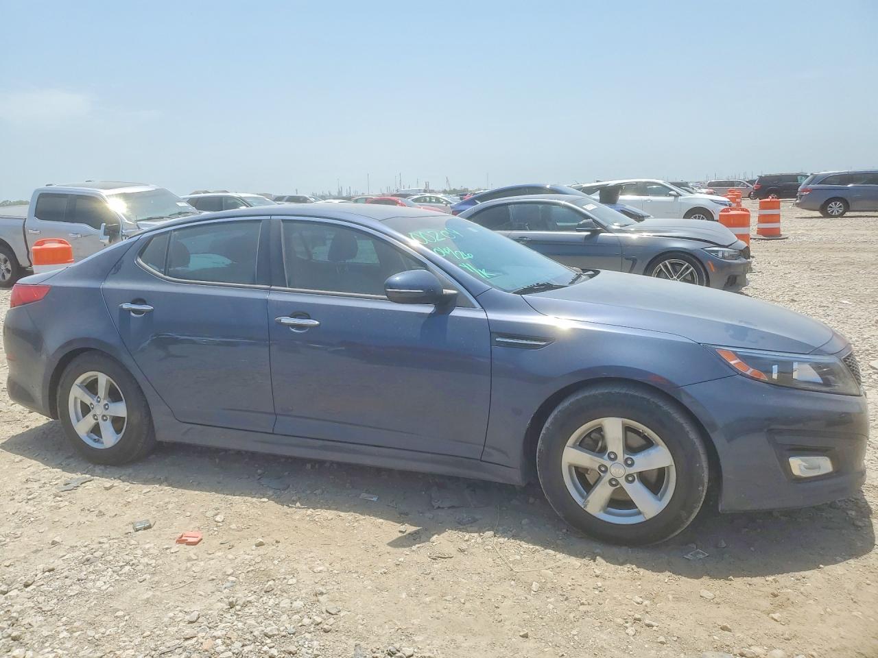 2015 Kia Optima Lx Gray vin: KNAGM4A74F5593344