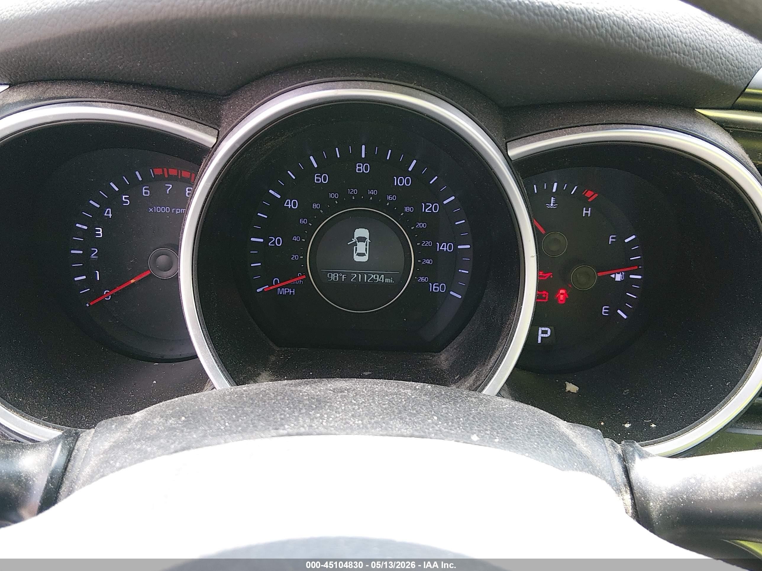 2015 Kia Optima Lx White vin: KNAGM4A74F5642106