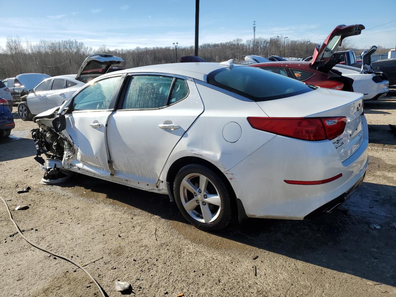 2015 Kia Optima Lx Белый vin: KNAGM4A74F5644972
