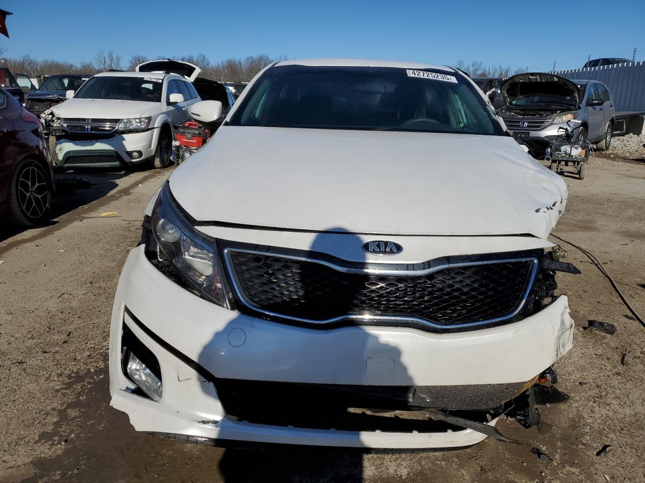 2015 Kia Optima Lx Белый vin: KNAGM4A74F5644972