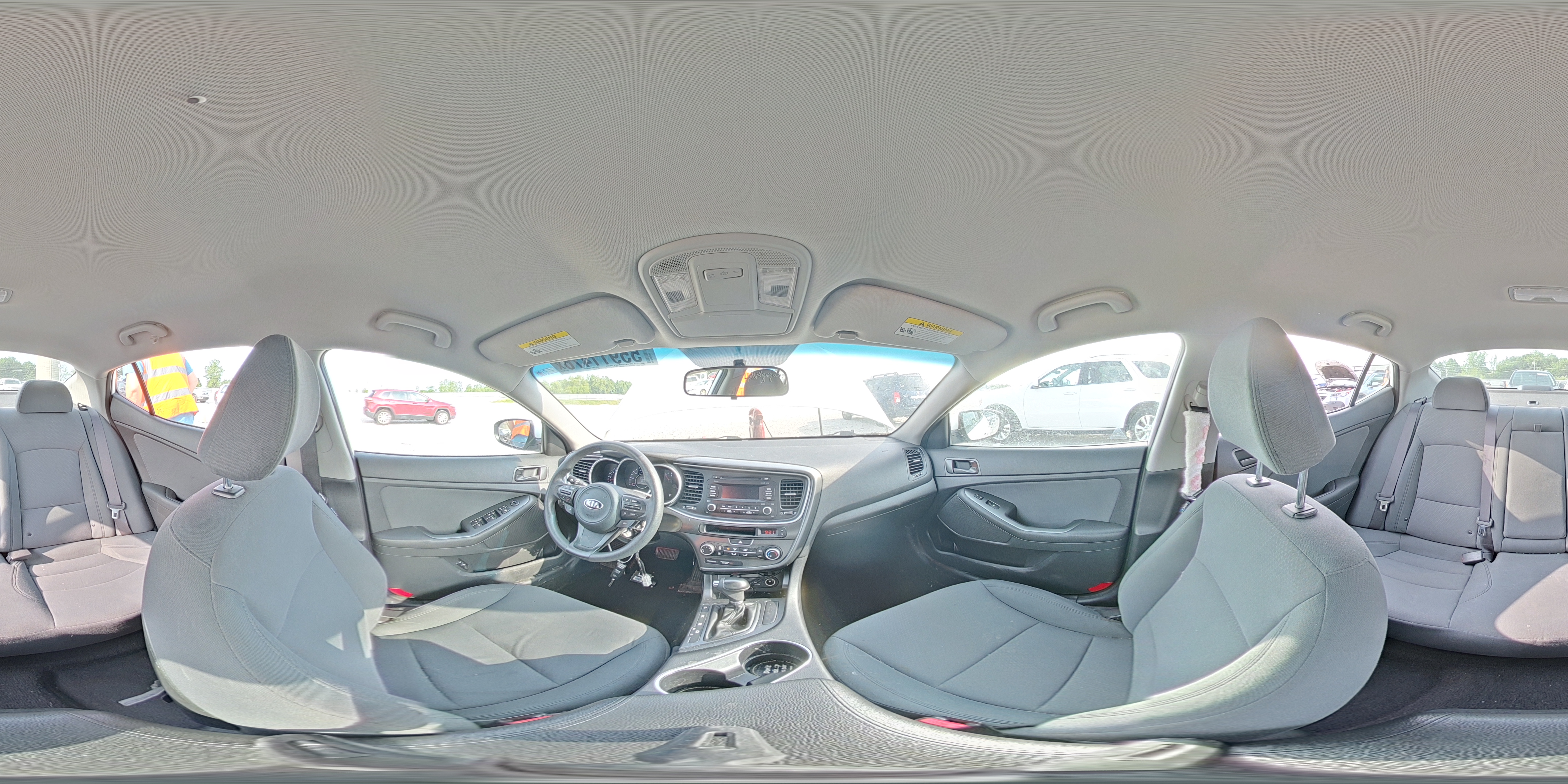 2015 Kia Optima Lx White vin: KNAGM4A74F5654501