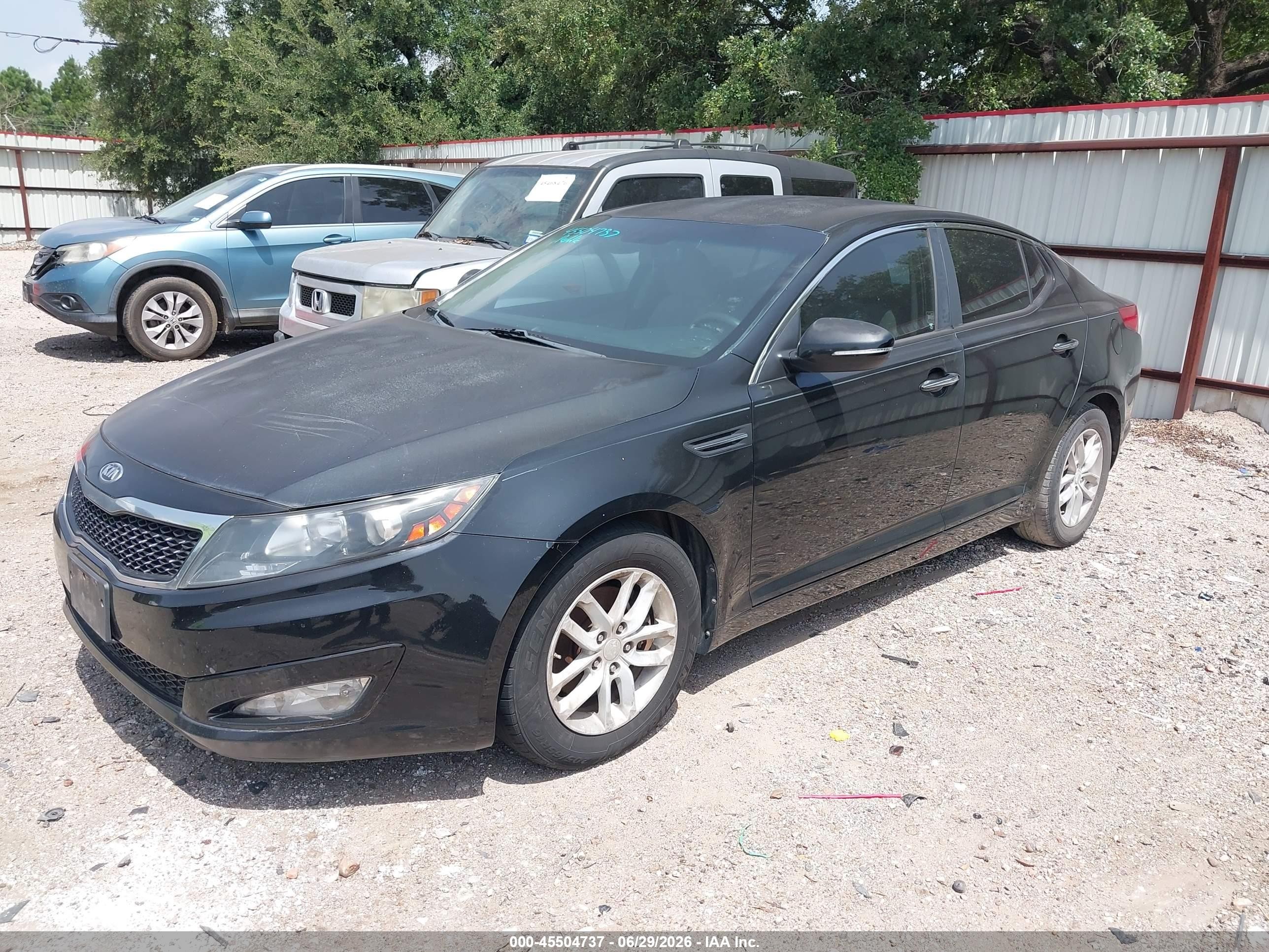 2013 Kia Optima Lx Black vin: KNAGM4A75D5300029