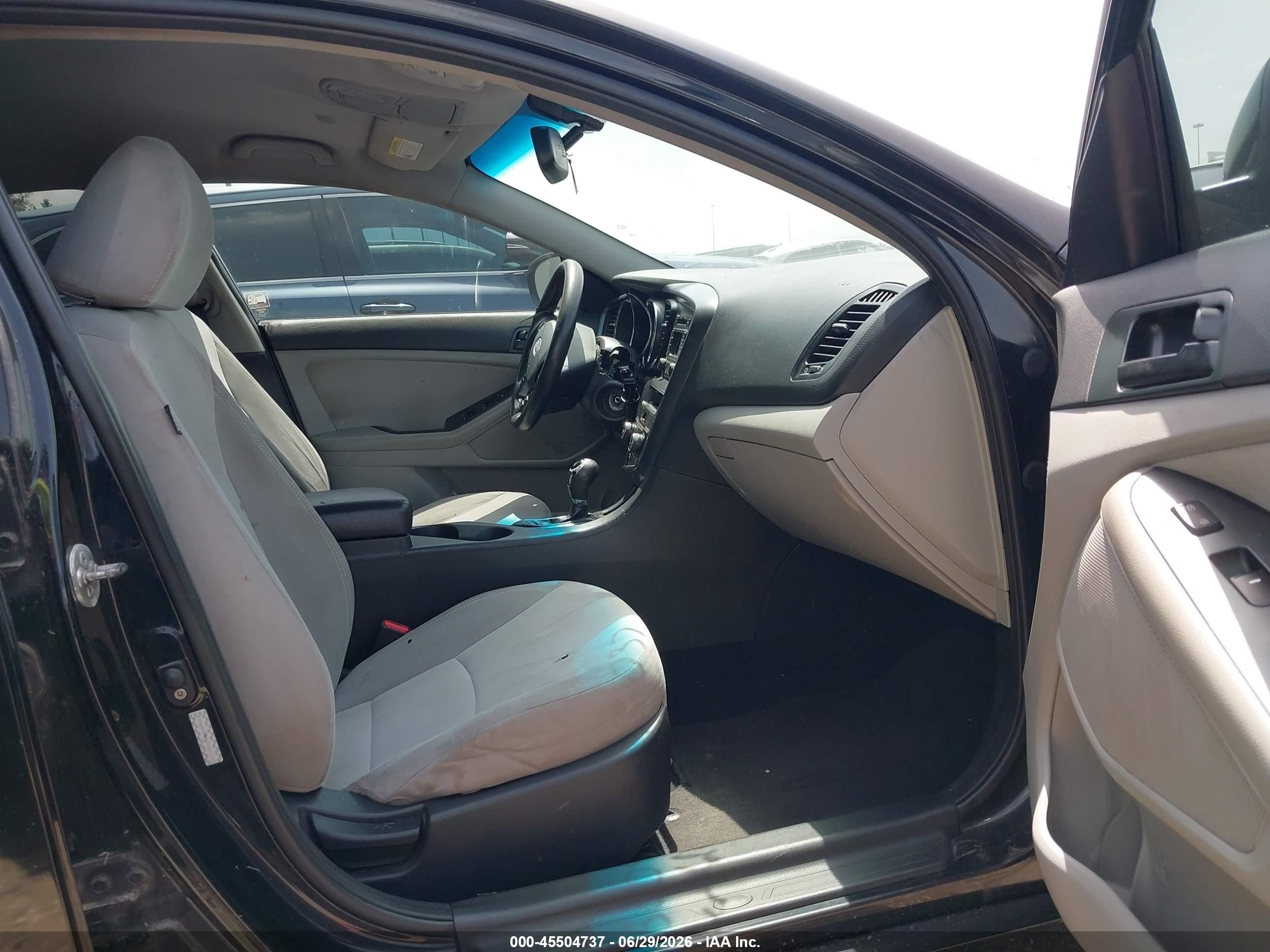 2013 Kia Optima Lx Black vin: KNAGM4A75D5300029