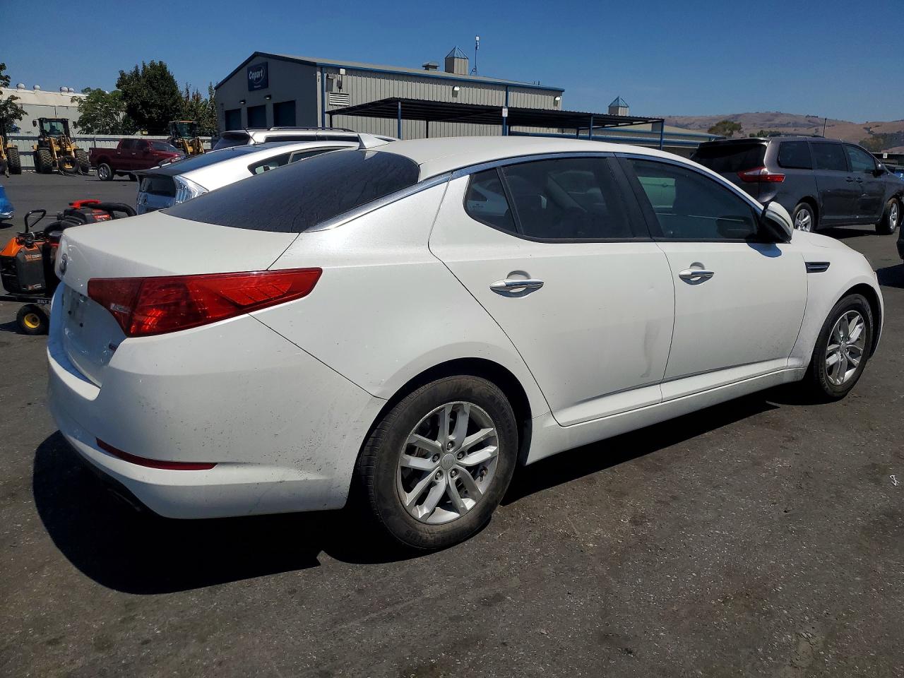 2013 Kia Optima Lx White vin: KNAGM4A75D5364751
