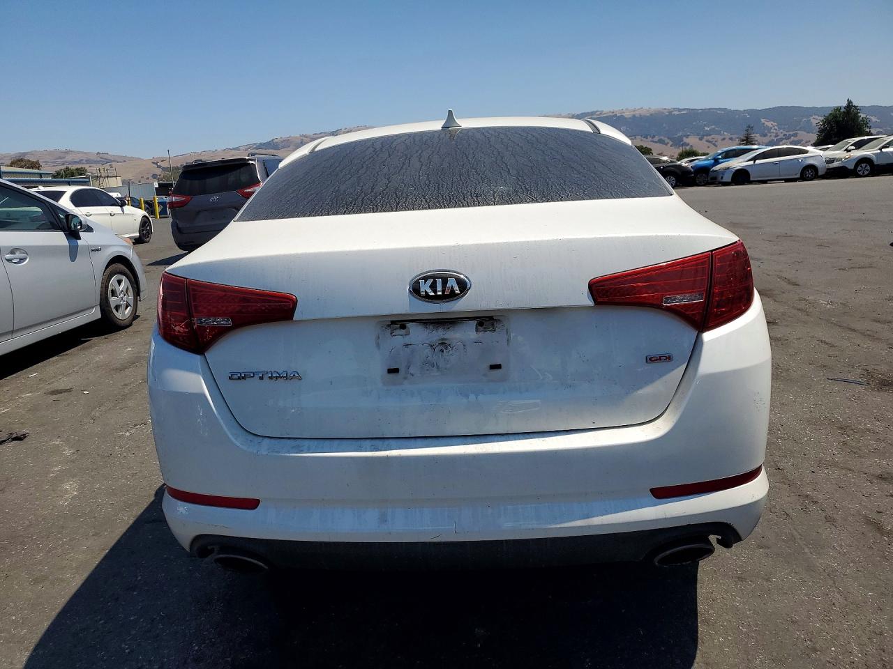 2013 Kia Optima Lx White vin: KNAGM4A75D5364751