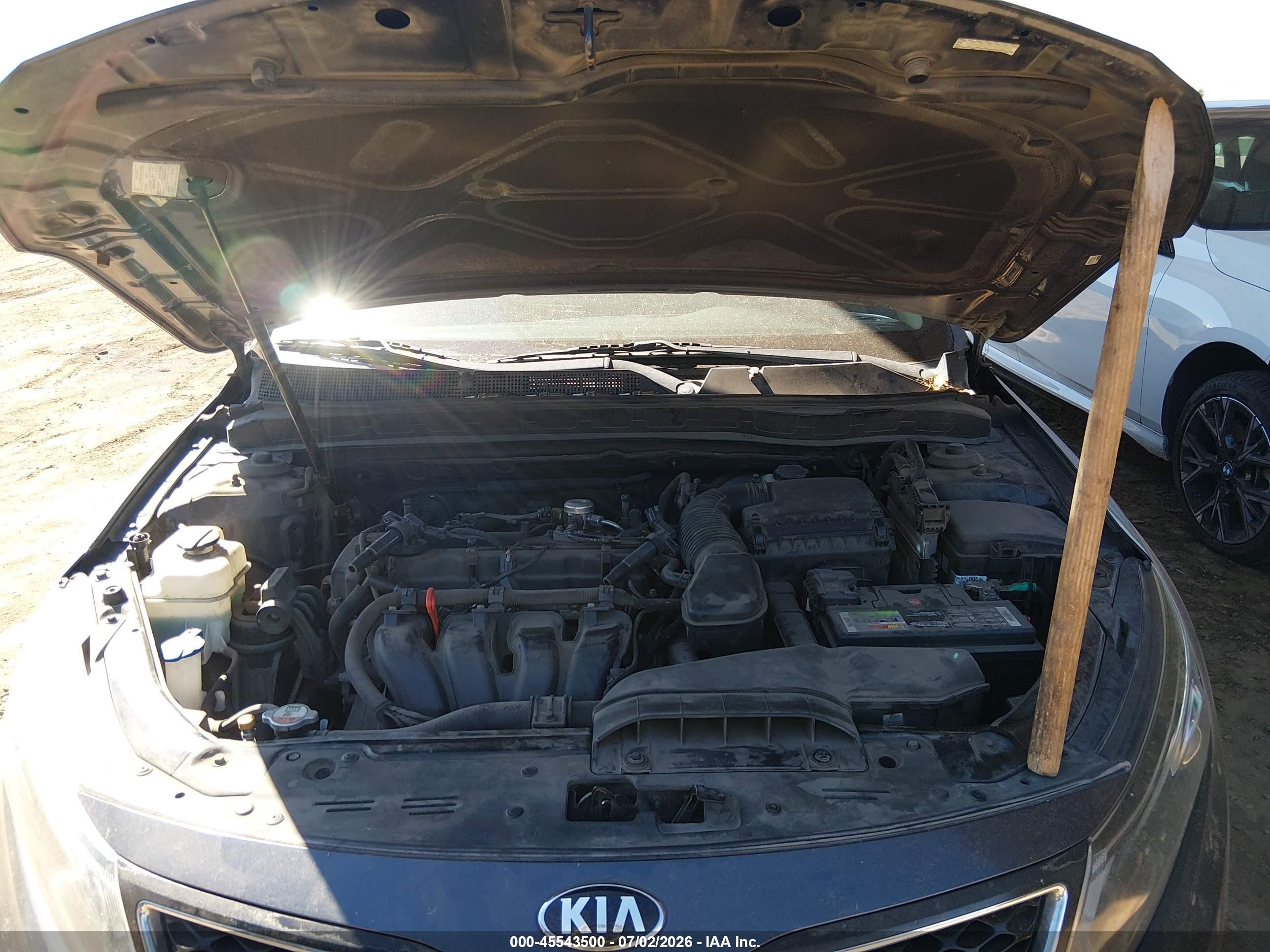 2015 Kia Optima Lx Gray vin: KNAGM4A75F5621622
