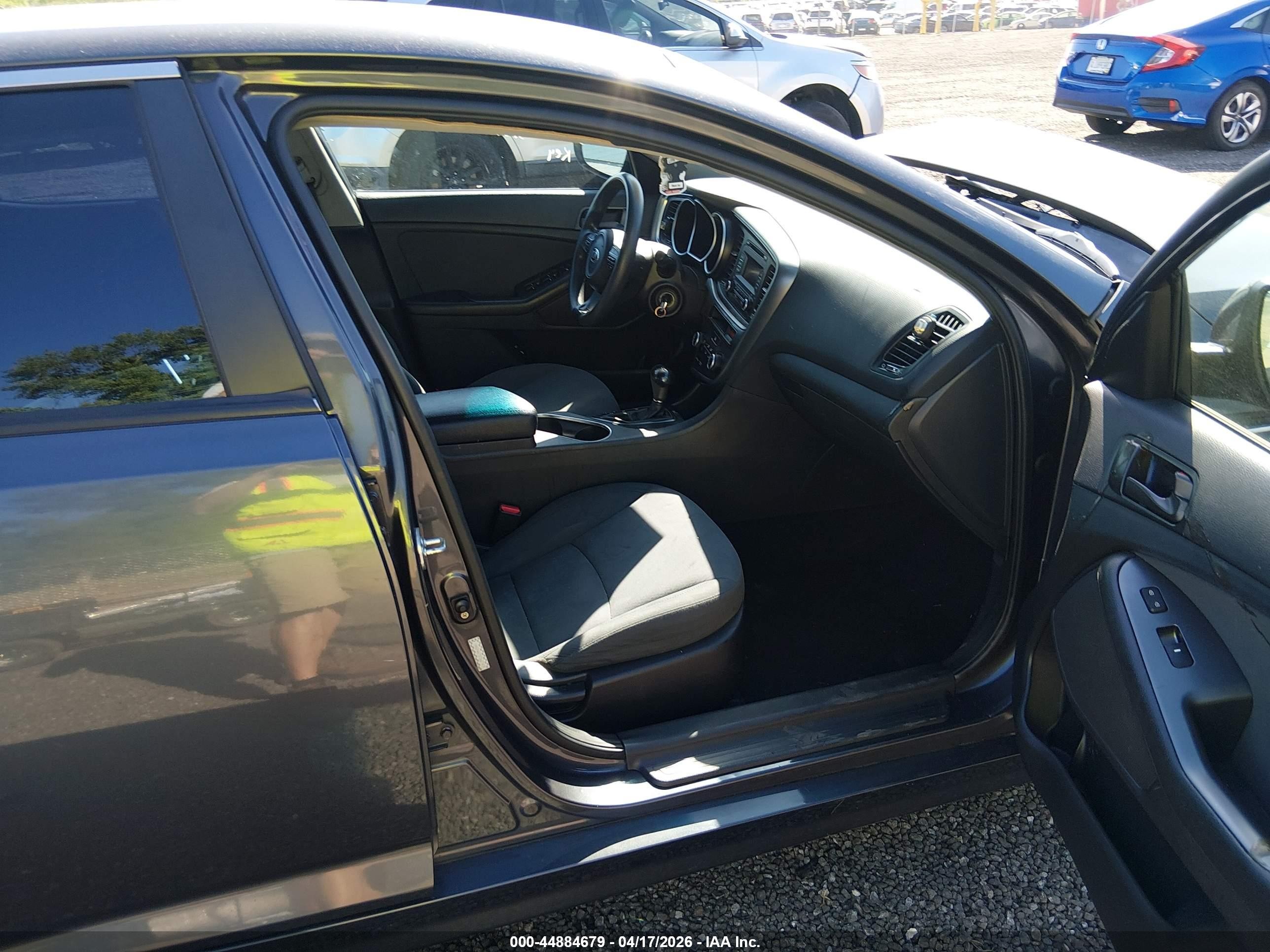 2015 Kia Optima Lx Gray vin: KNAGM4A75F5627419