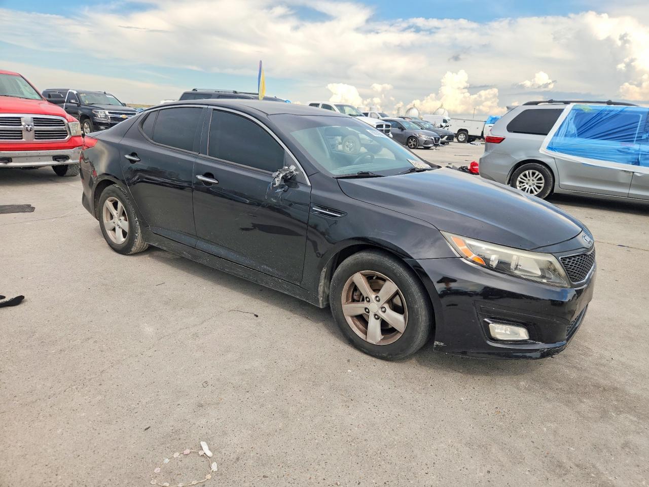 2015 Kia Optima Lx Black vin: KNAGM4A75F5660758