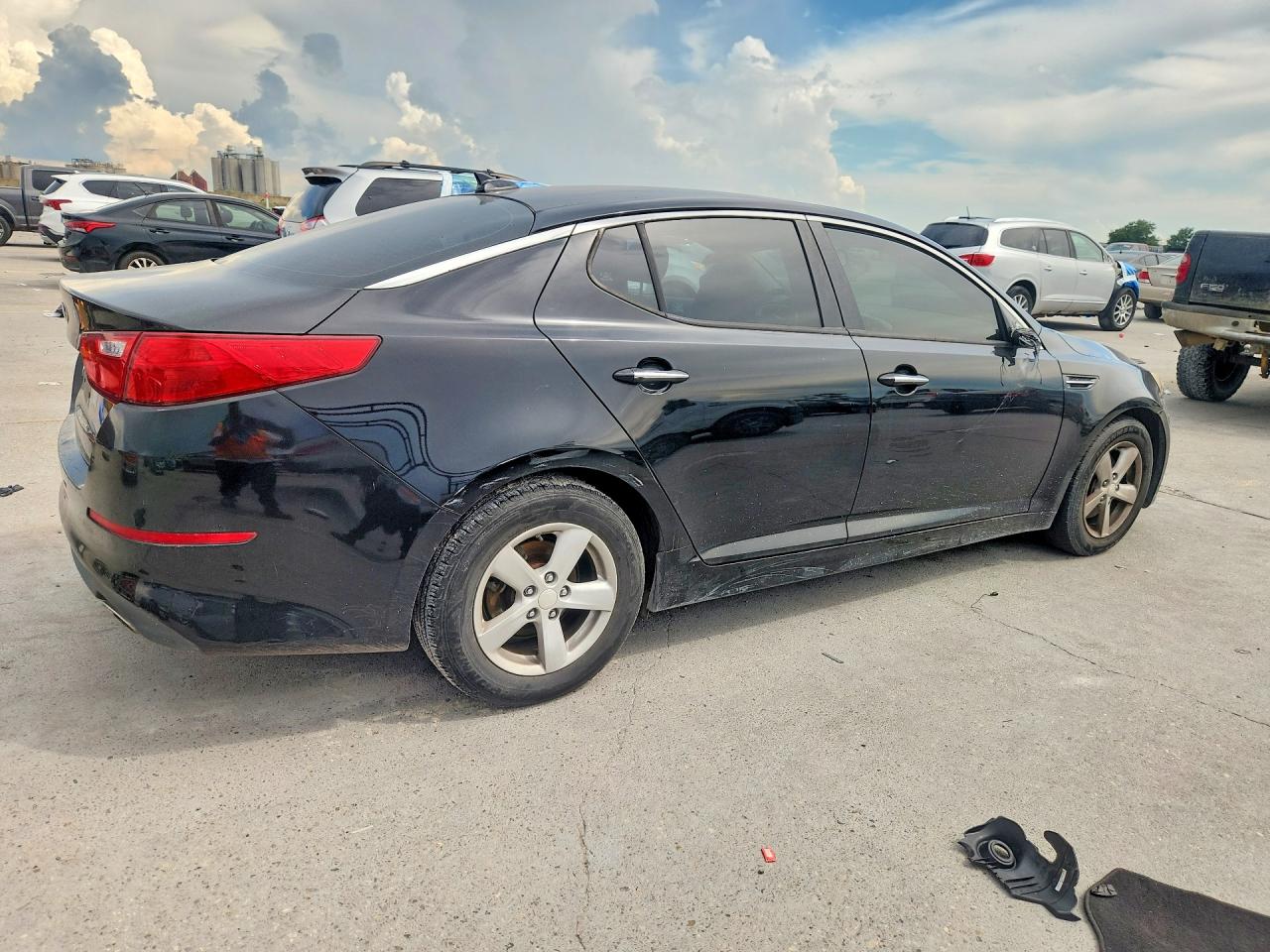 2015 Kia Optima Lx Black vin: KNAGM4A75F5660758
