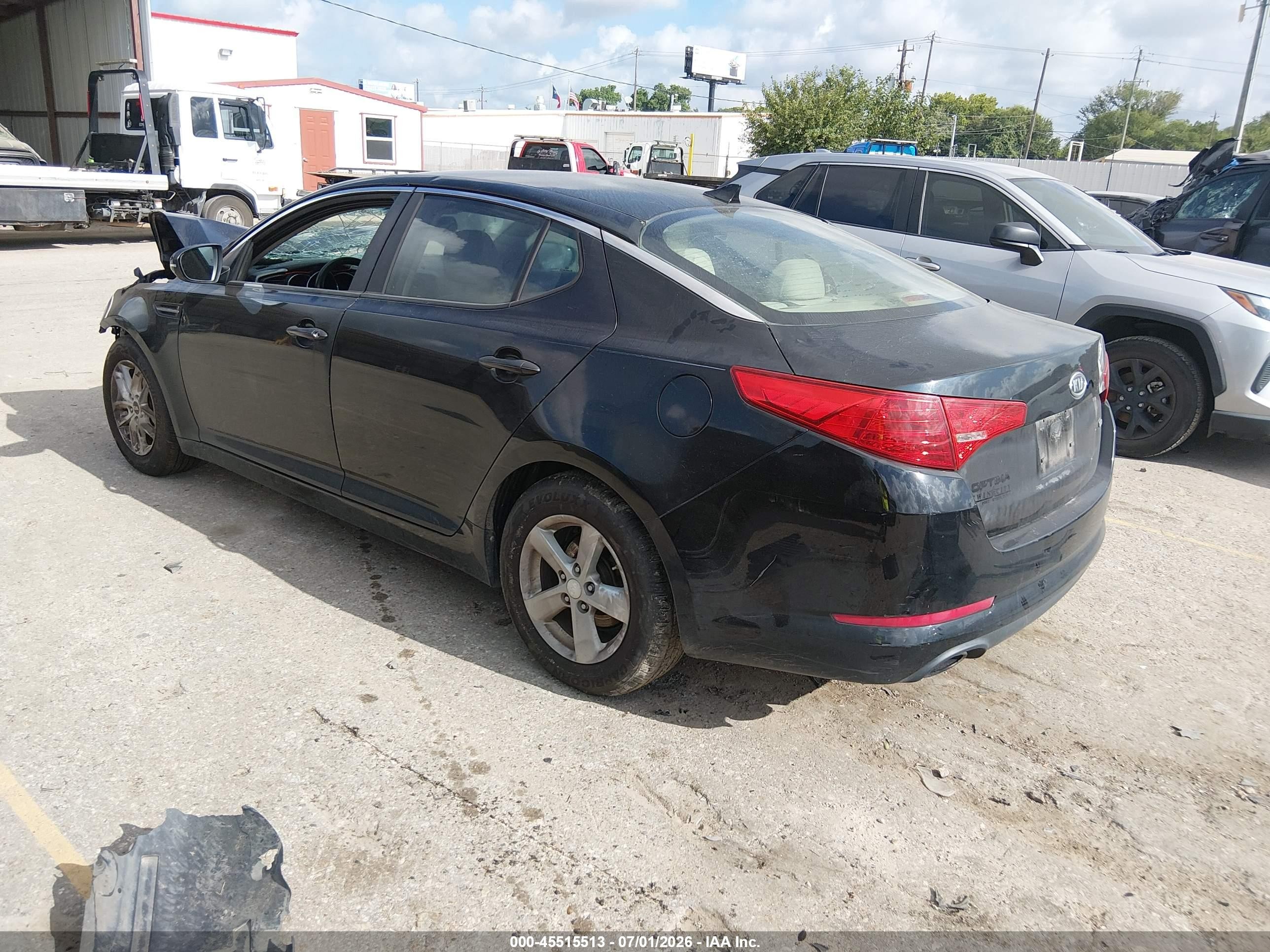 2011 Kia Optima Lx Black vin: KNAGM4A76B5051625