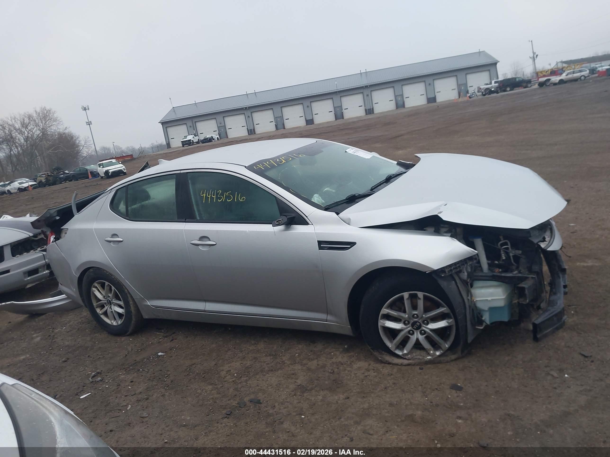 2011 Kia Optima Lx Silver vin: KNAGM4A76B5052029