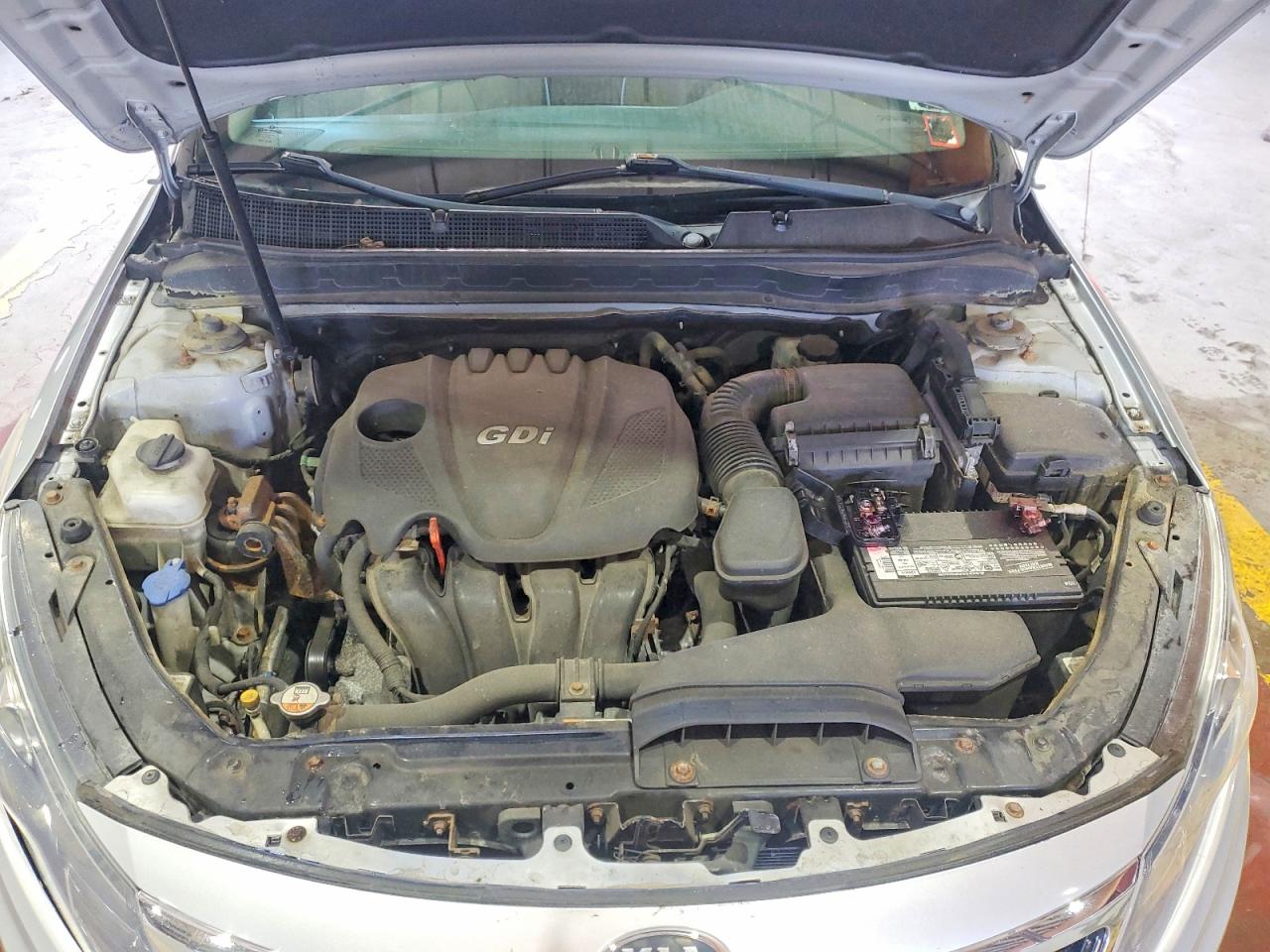 2013 Kia Optima Lx Silver vin: KNAGM4A76D5425153