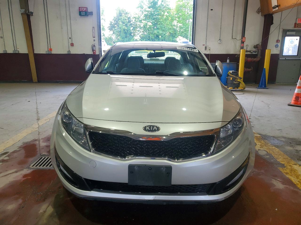 2013 Kia Optima Lx Silver vin: KNAGM4A76D5425153