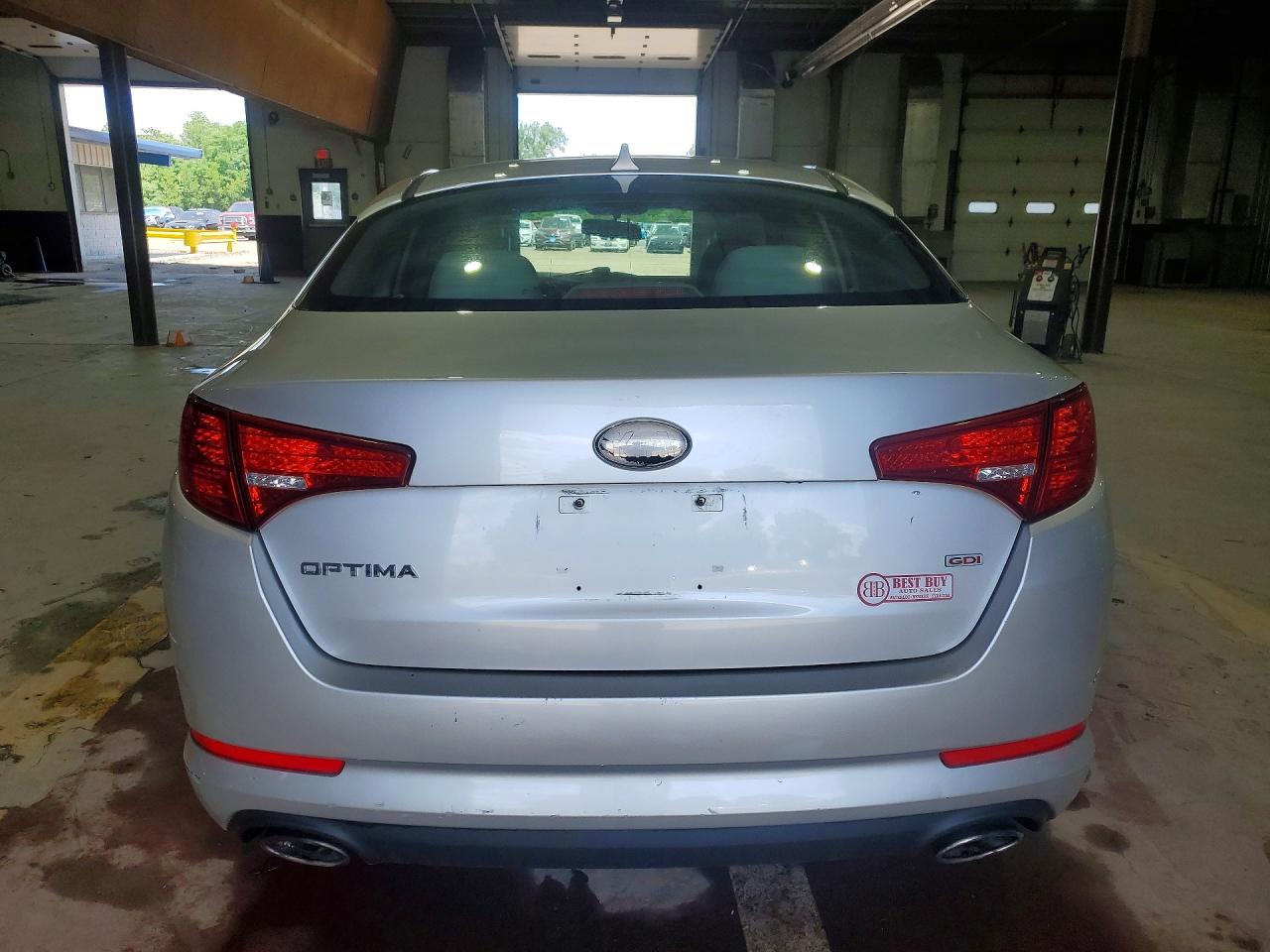 2013 Kia Optima Lx Silver vin: KNAGM4A76D5425153