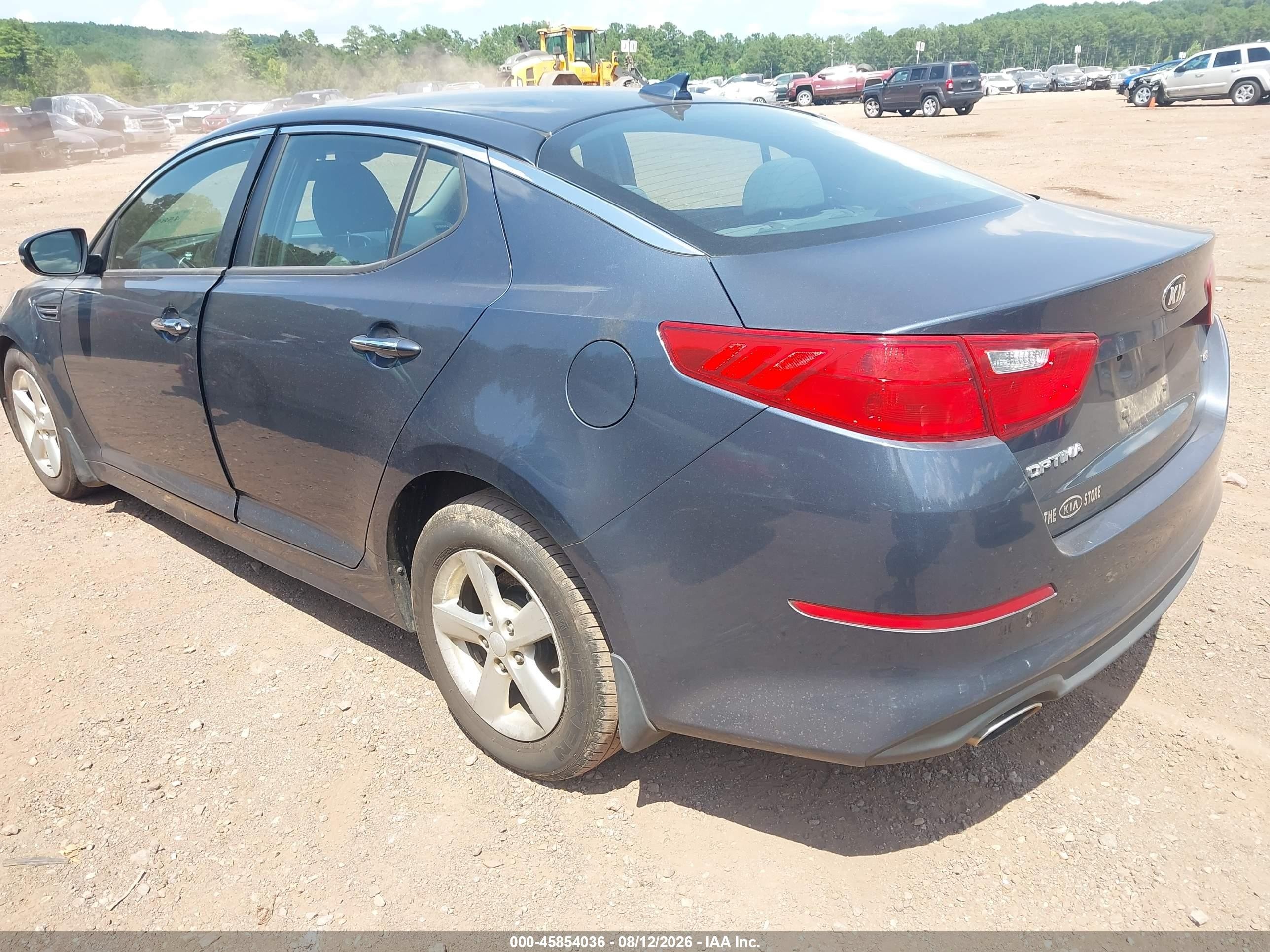 2015 Kia Optima Lx Gray vin: KNAGM4A76F5557283