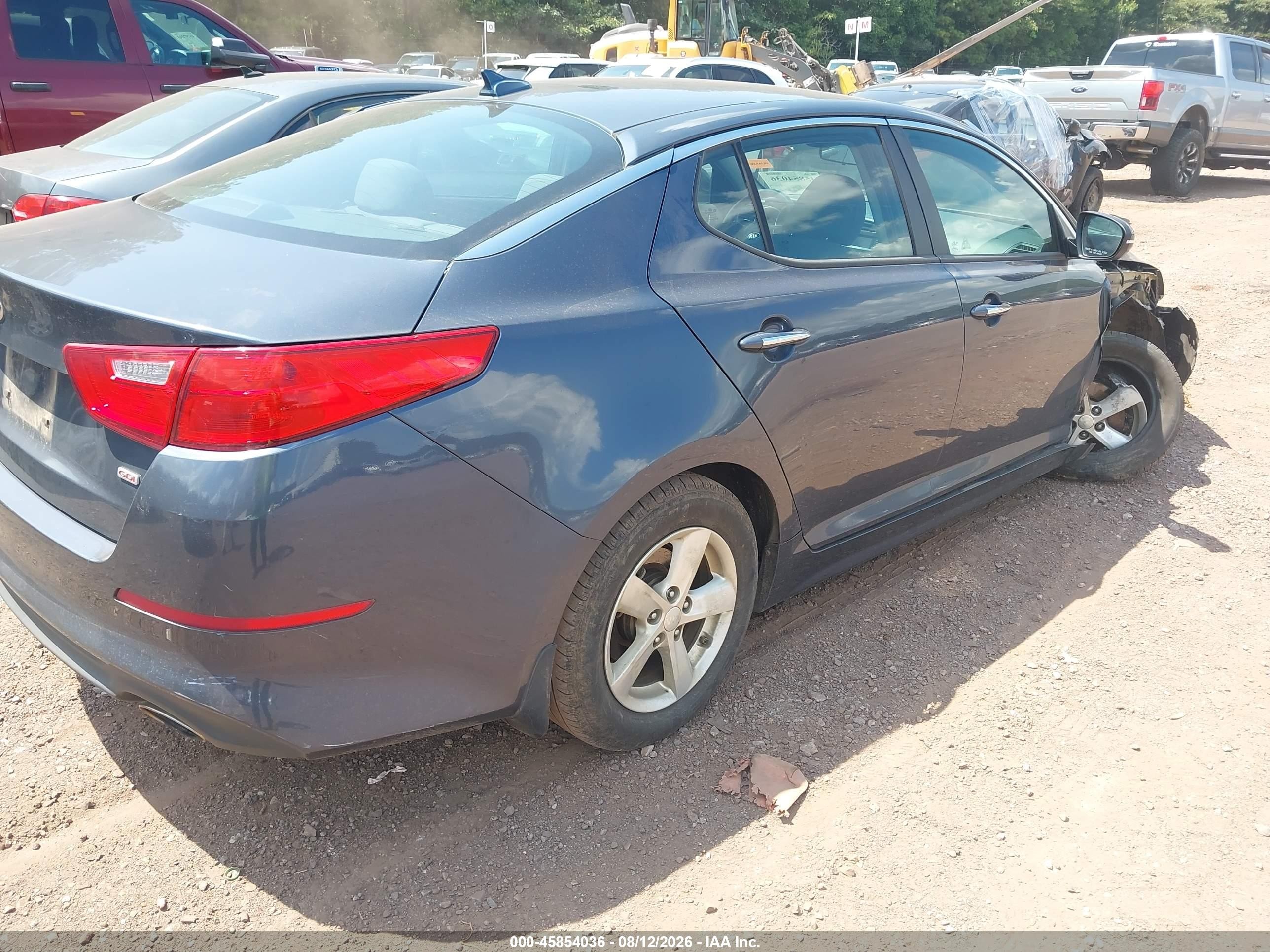 2015 Kia Optima Lx Gray vin: KNAGM4A76F5557283