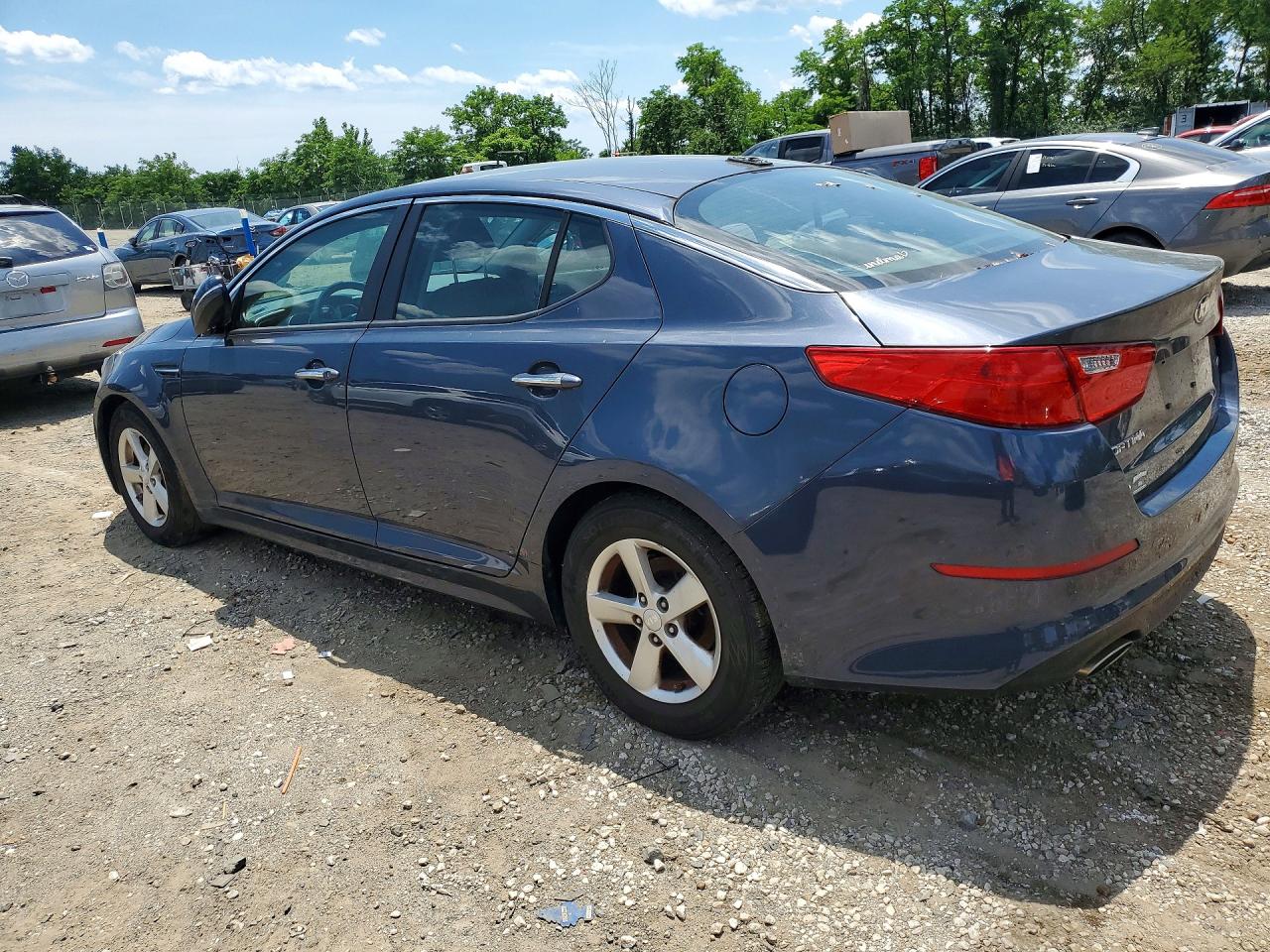 2015 Kia Optima Lx Blue vin: KNAGM4A76F5588727