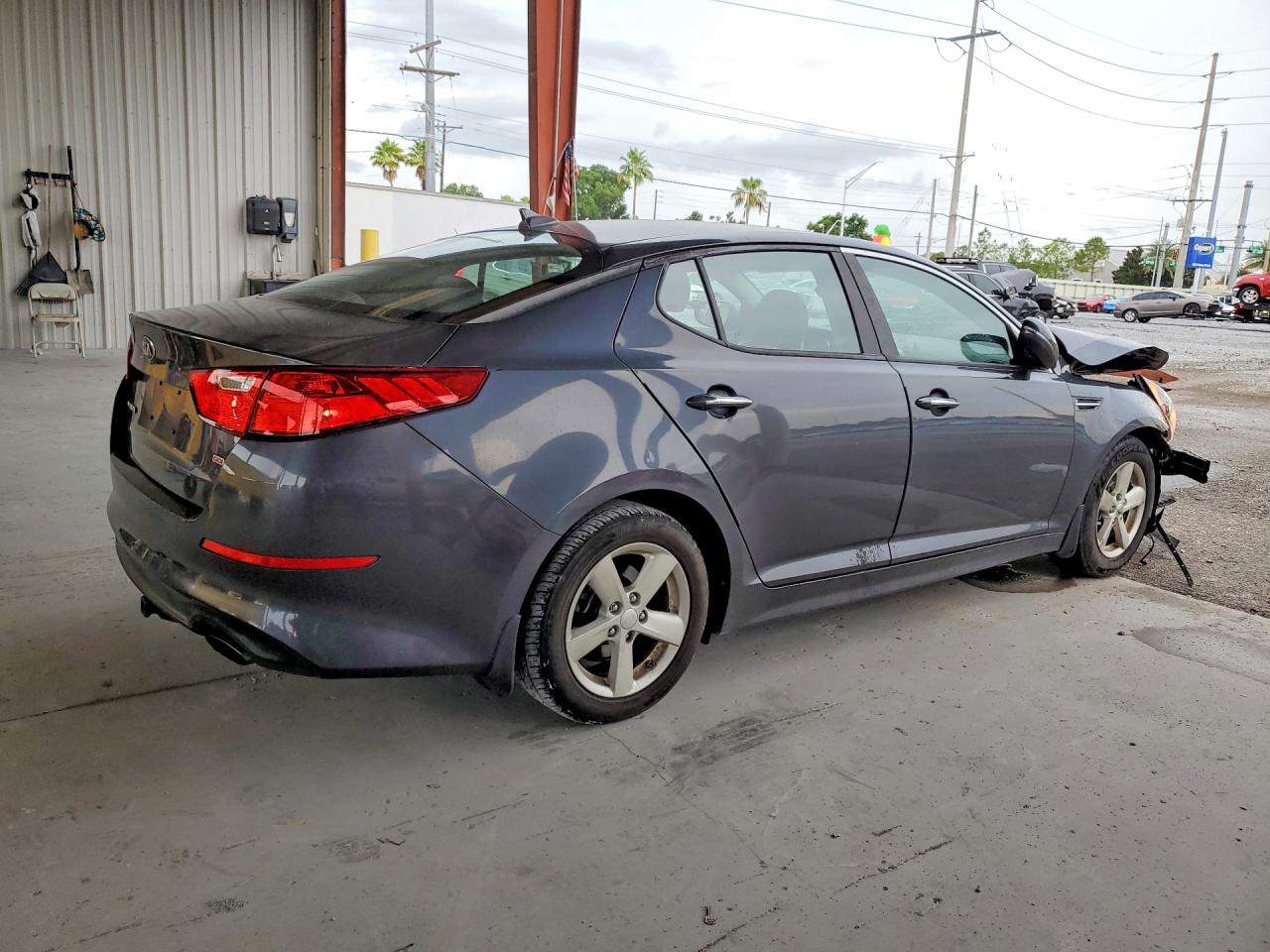 2015 Kia Optima Lx Gray vin: KNAGM4A76F5632452