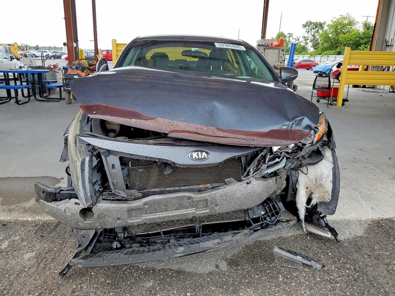 2015 Kia Optima Lx Gray vin: KNAGM4A76F5632452