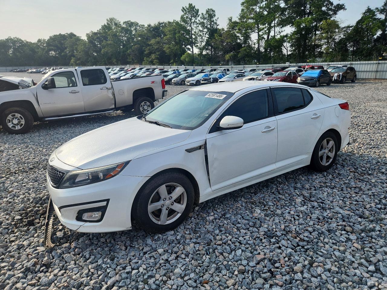 2015 Kia Optima Lx Белый vin: KNAGM4A76F5639210