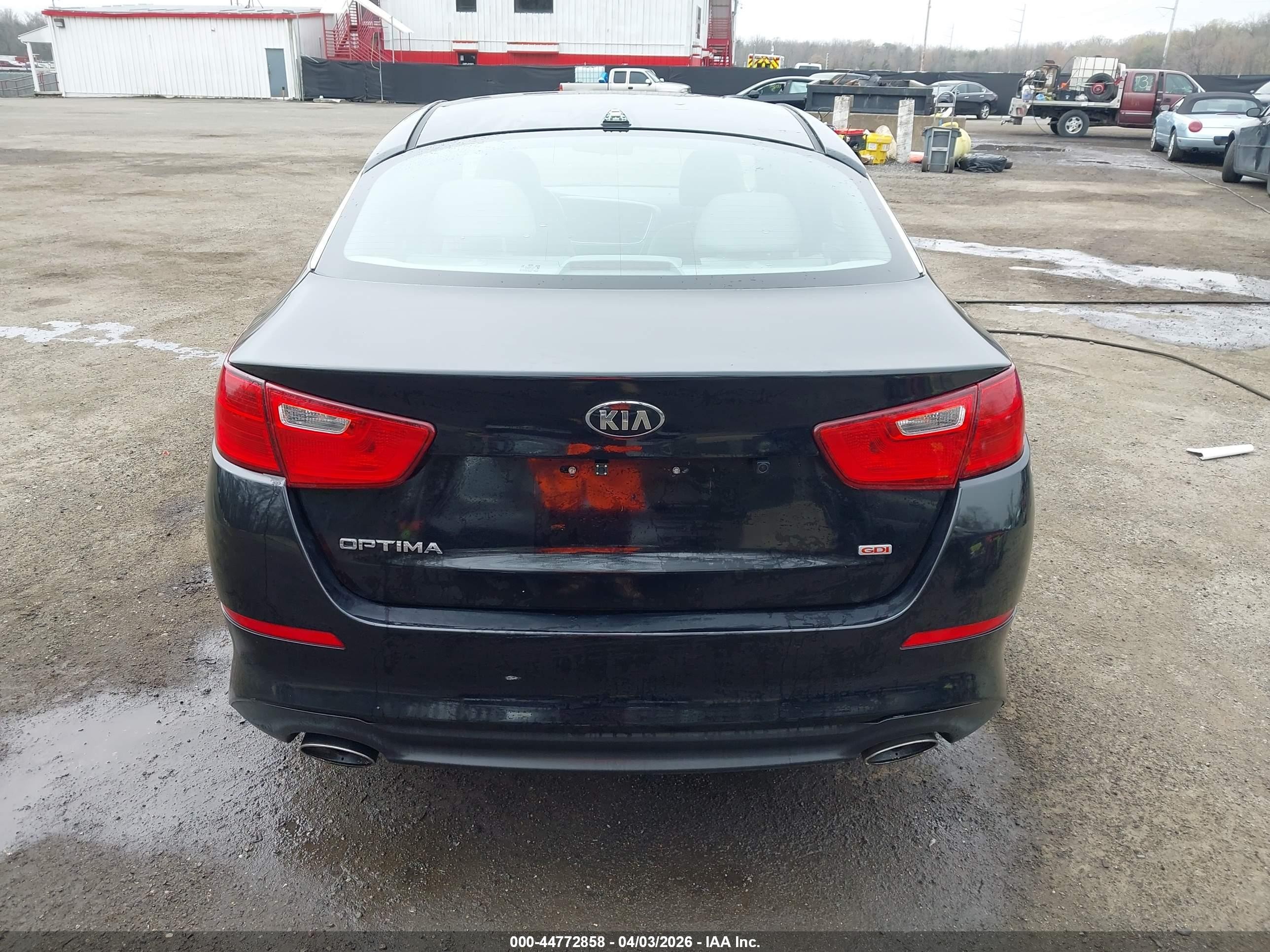 2015 Kia Optima Lx Black vin: KNAGM4A76F5653382