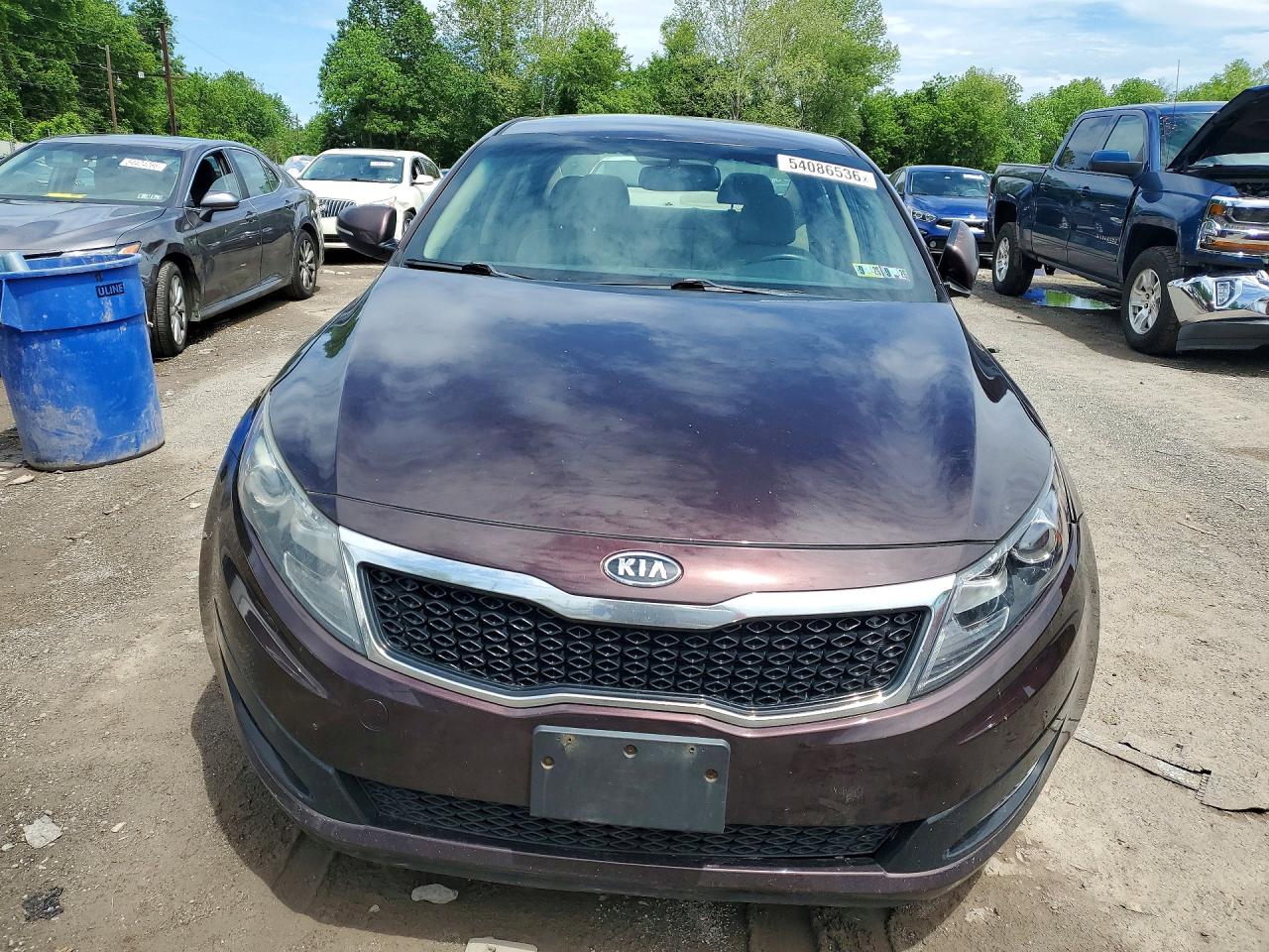 2011 Kia Optima Lx Темно-бордовый vin: KNAGM4A77B5105935