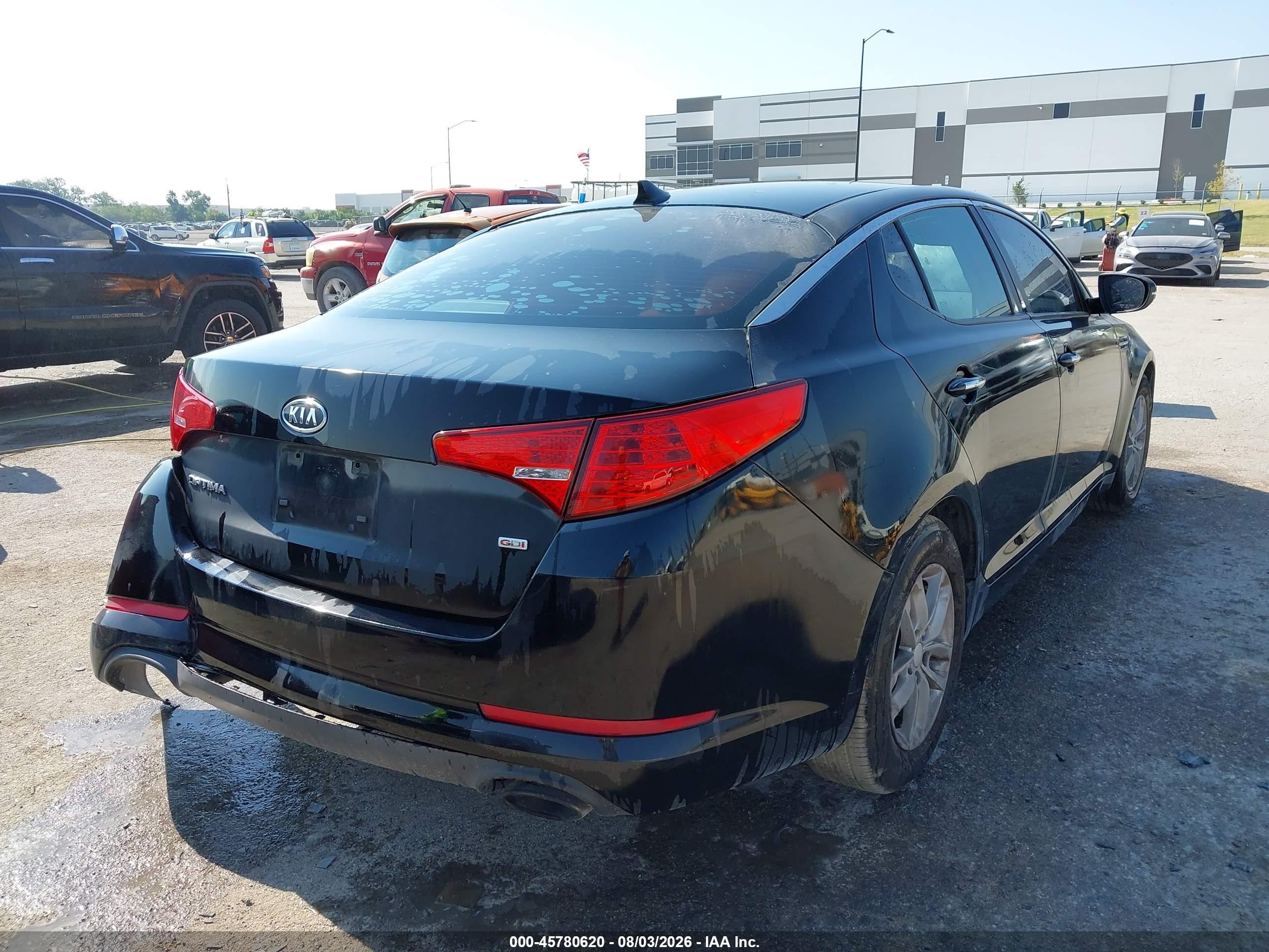2012 Kia Optima Lx Black vin: KNAGM4A77C5271731