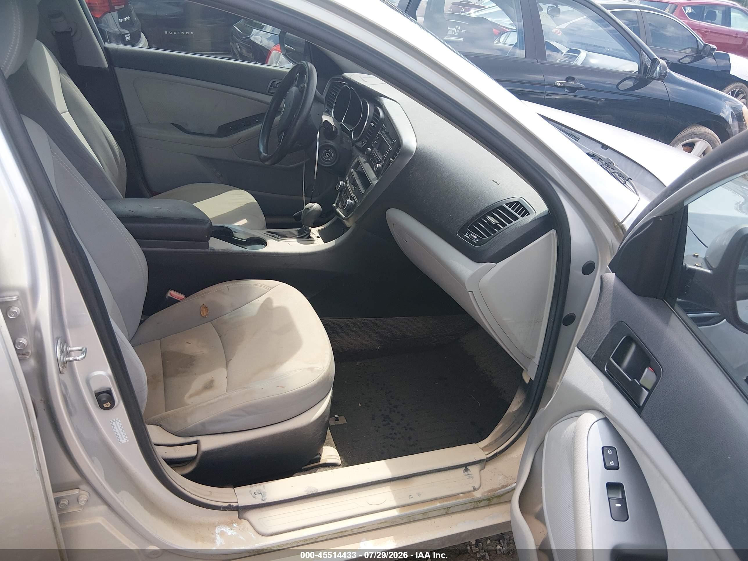 2012 Kia Optima Lx Silver vin: KNAGM4A77C5291753