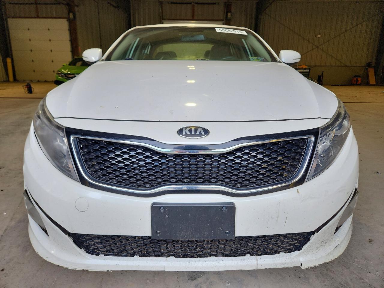 2014 Kia Optima Lx White vin: KNAGM4A77E5472807