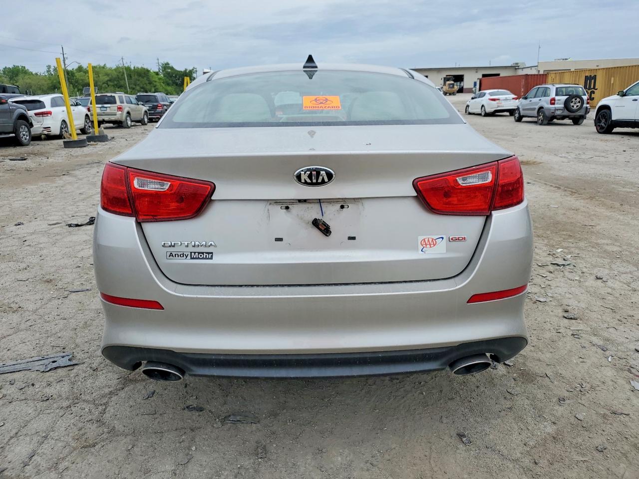 2014 Kia Optima Lx Silver vin: KNAGM4A77E5483418