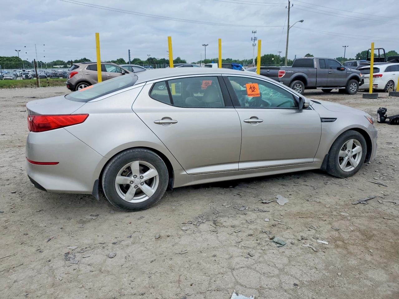 2014 Kia Optima Lx Silver vin: KNAGM4A77E5483418