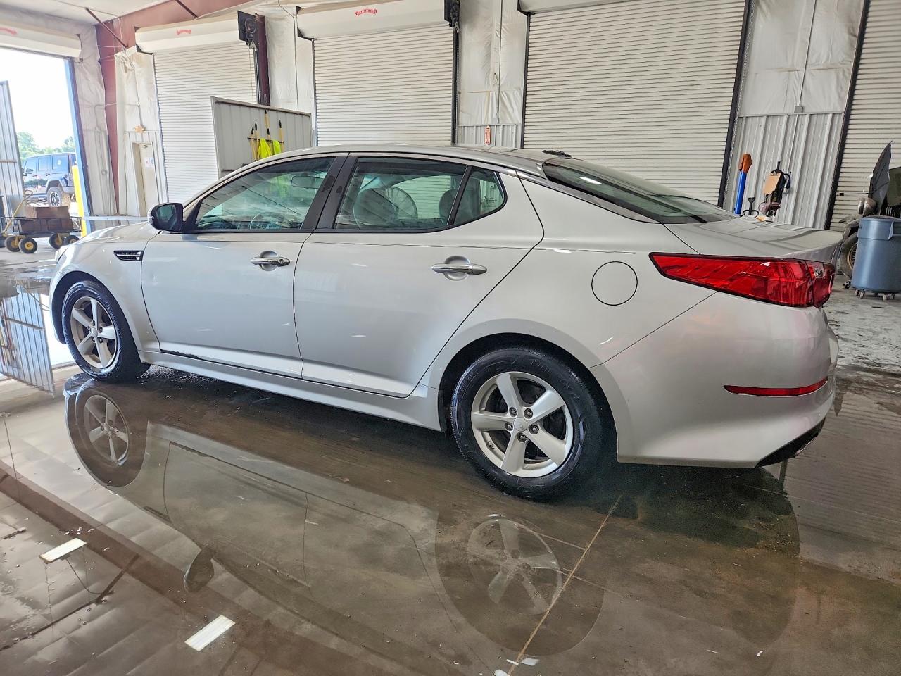2014 Kia Optima Lx Silver vin: KNAGM4A77E5488554
