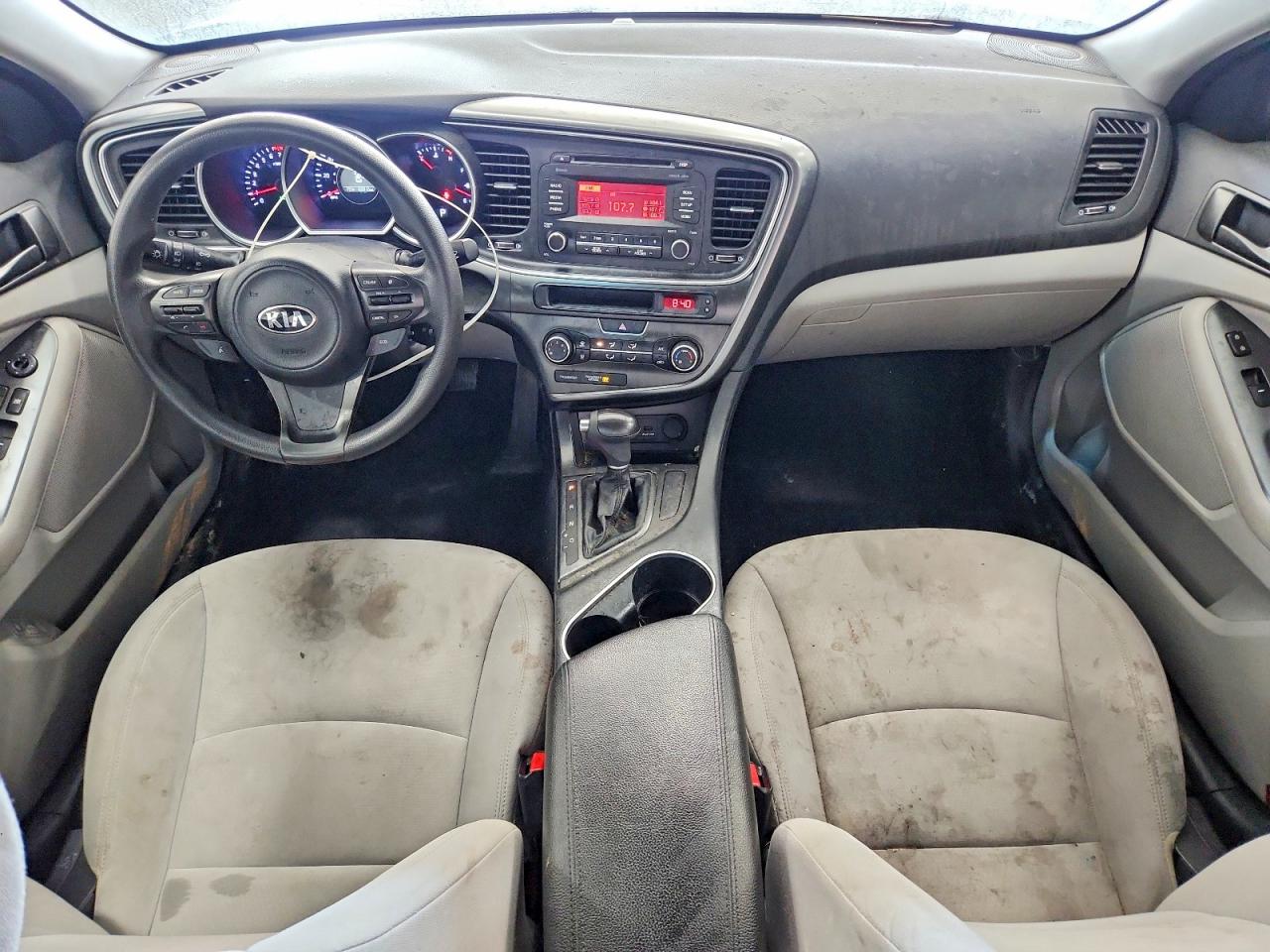 2014 Kia Optima Lx Silver vin: KNAGM4A77E5488554