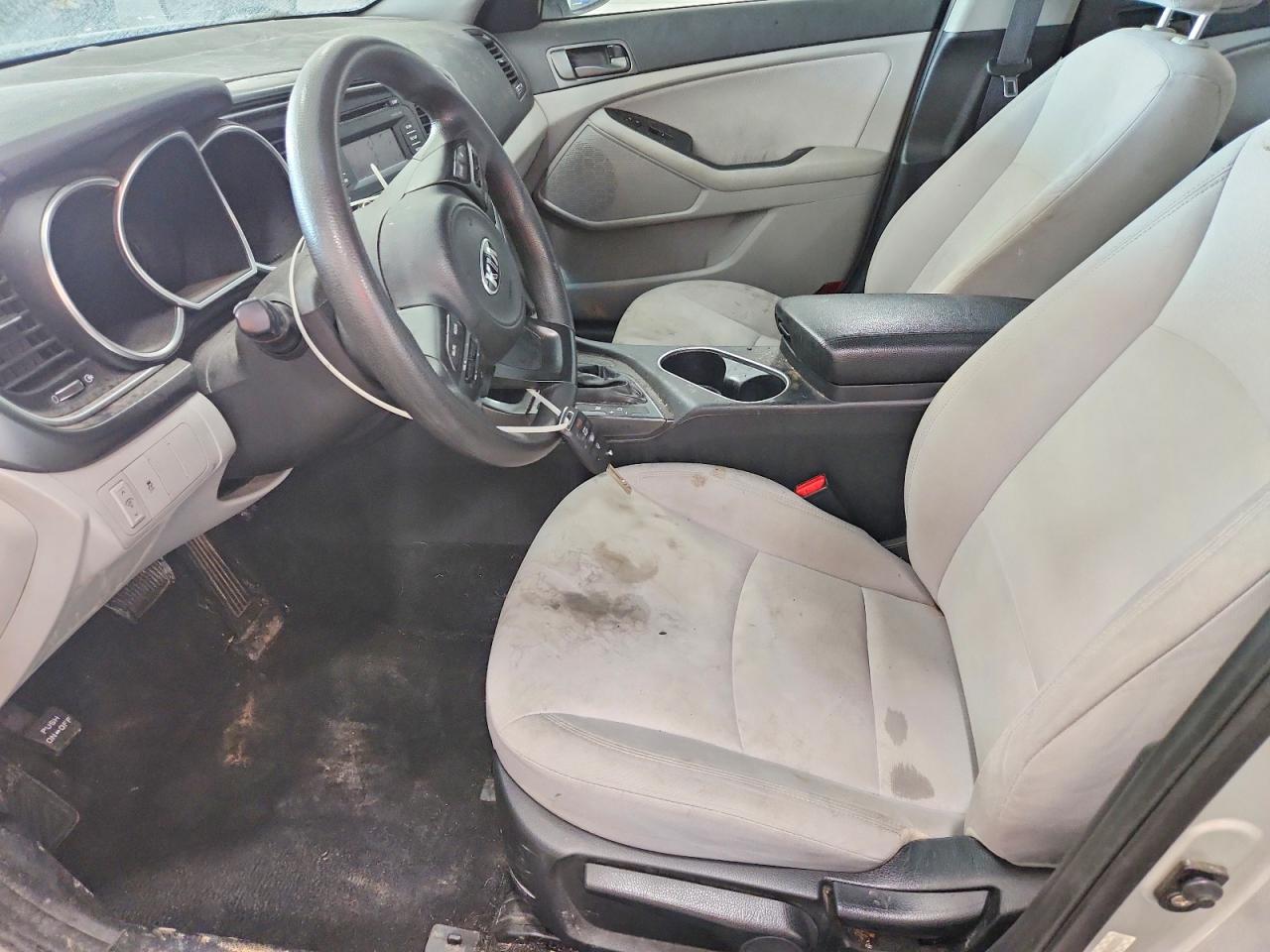2014 Kia Optima Lx Silver vin: KNAGM4A77E5488554