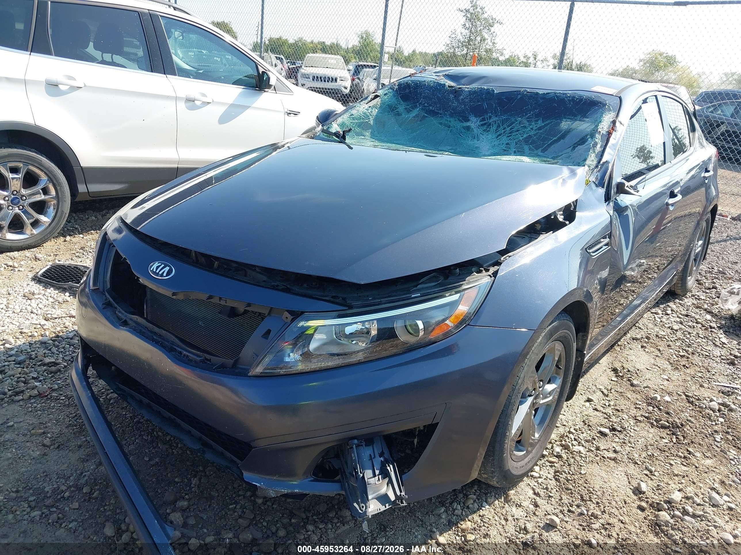 2015 Kia Optima Lx Gray vin: KNAGM4A77F5530660