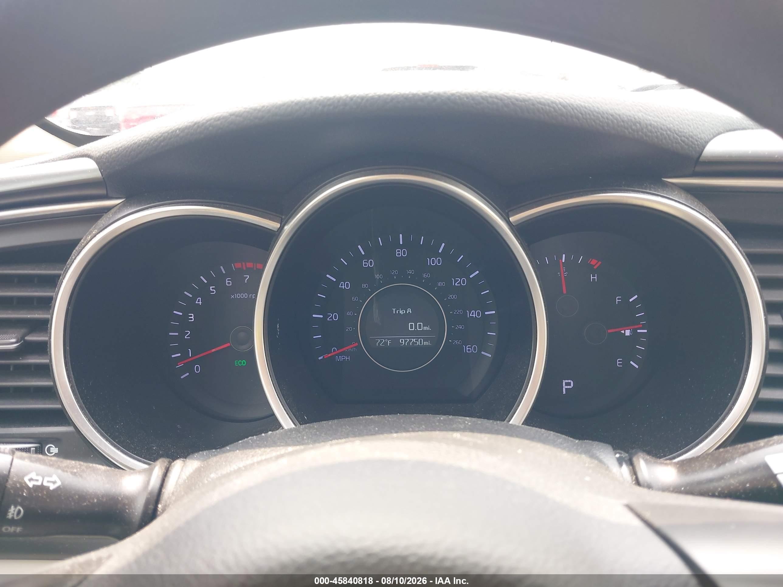 2015 Kia Optima Lx White vin: KNAGM4A77F5536975