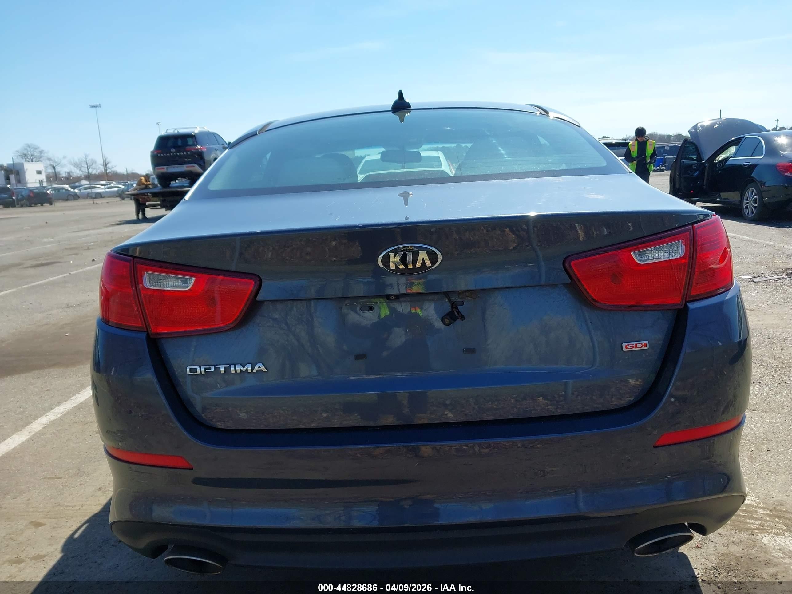 2015 Kia Optima Lx Gray vin: KNAGM4A77F5558720