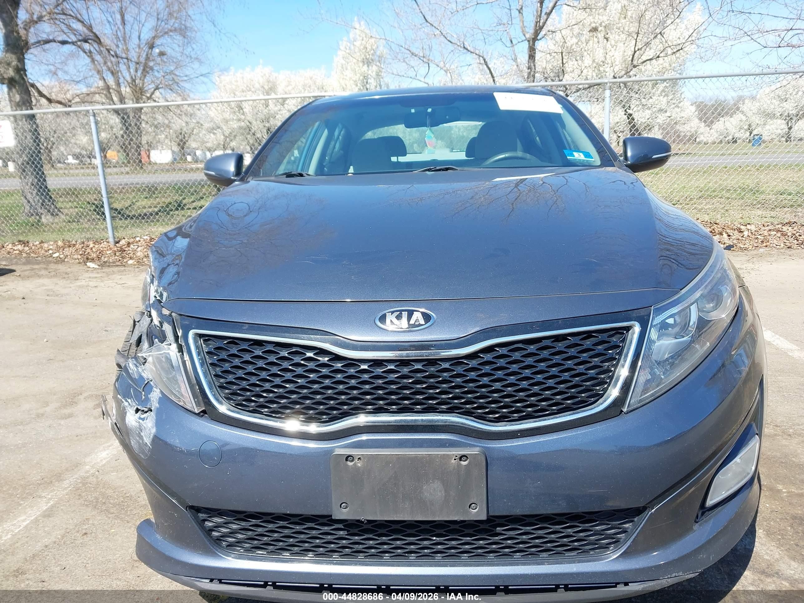 2015 Kia Optima Lx Gray vin: KNAGM4A77F5558720