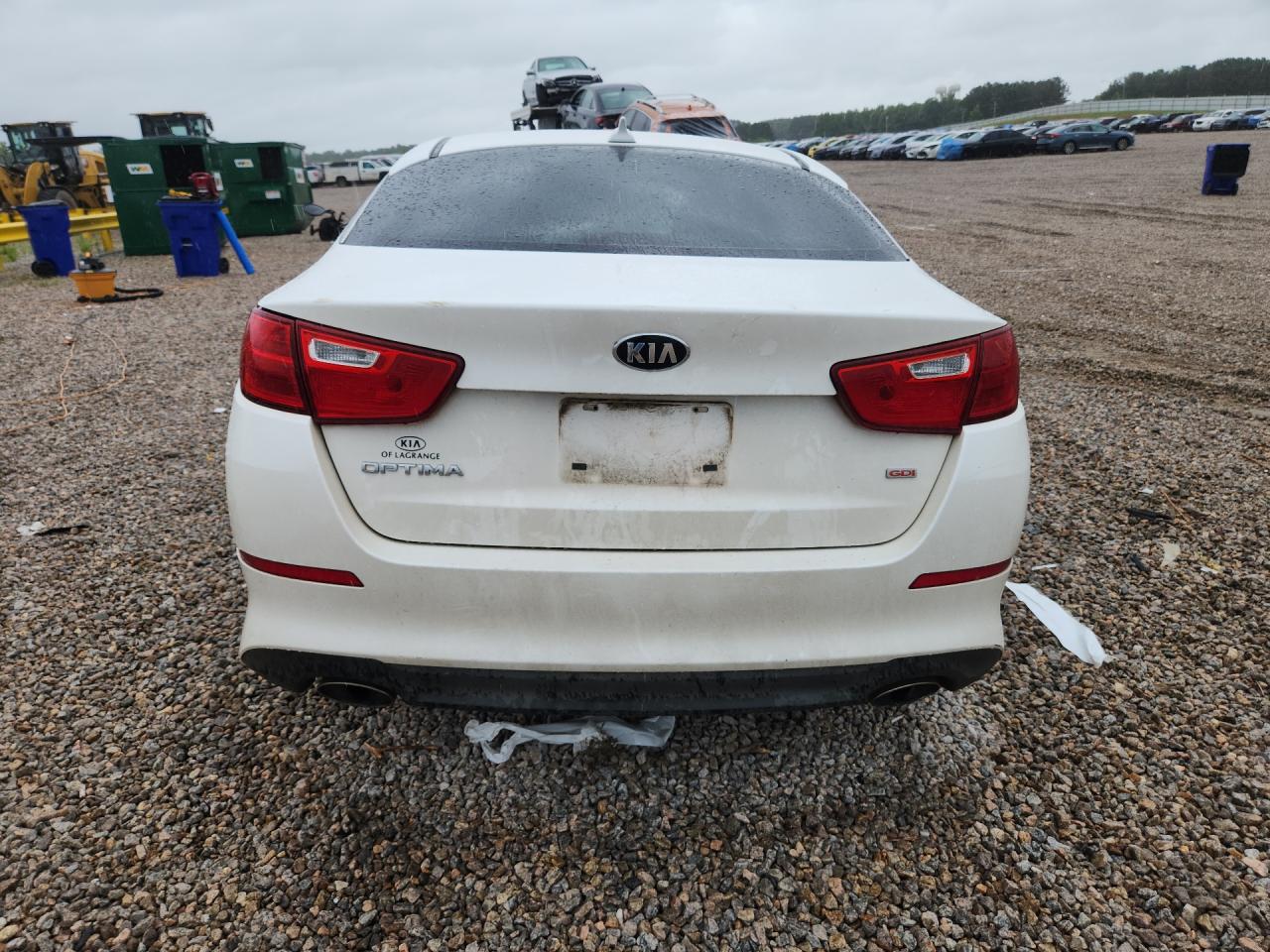 2015 Kia Optima Lx White vin: KNAGM4A77F5607494